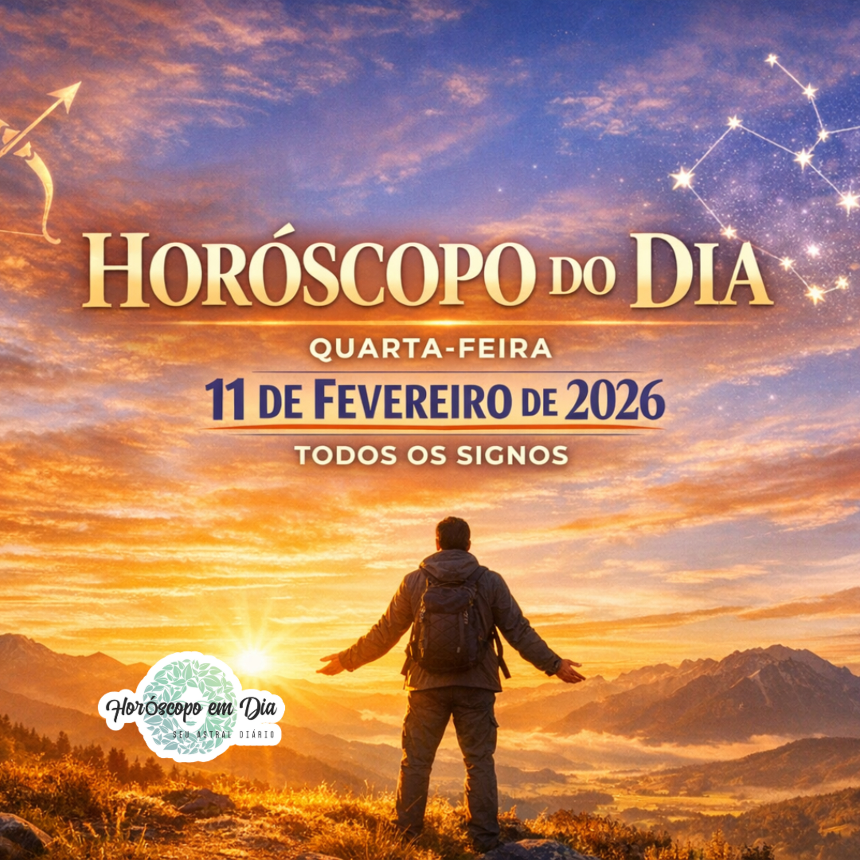 Horóscopo do Dia, Quarta-feira, 11 de Fevereiro de 2026. Todos os signos. episode artwork