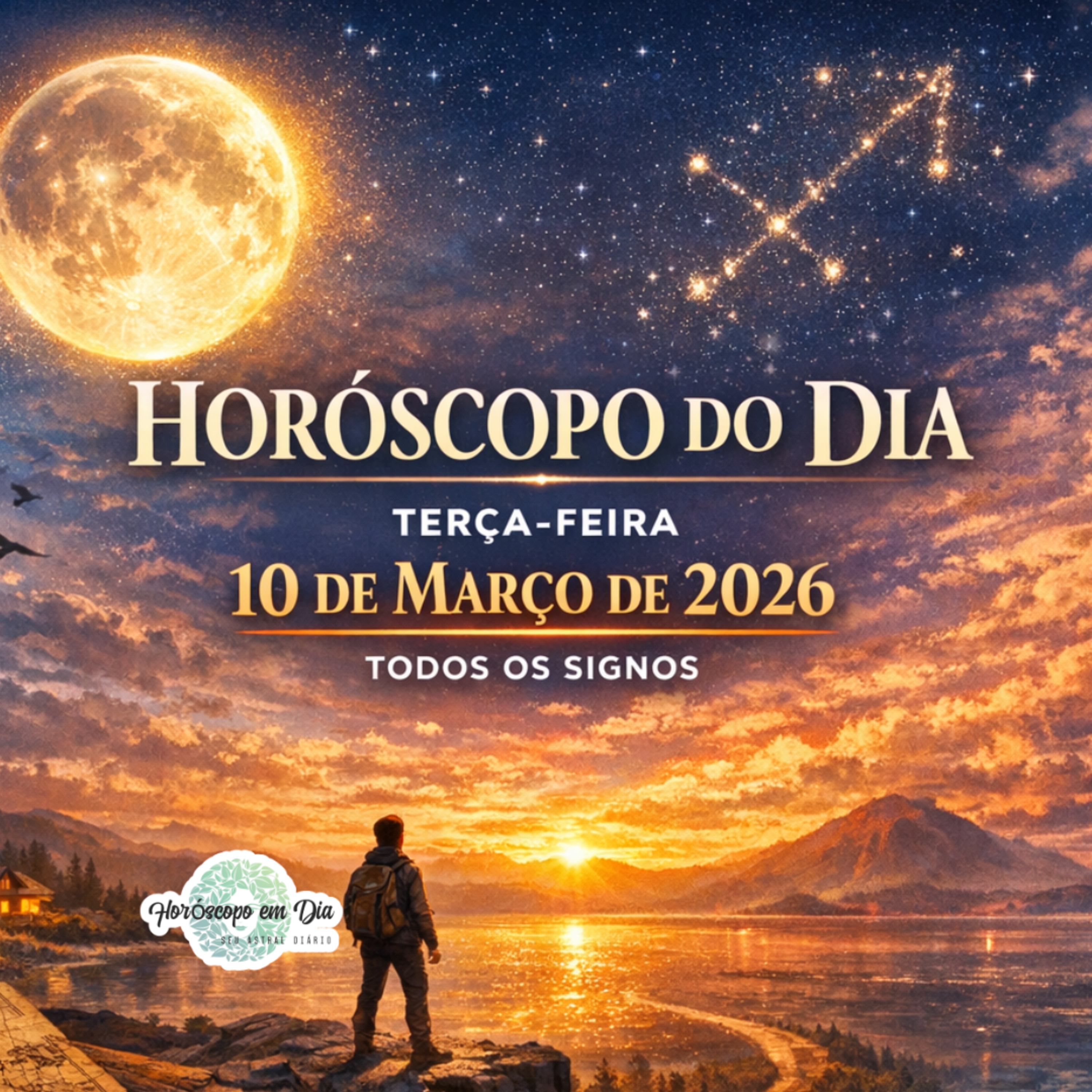 Horóscopo do Dia, Terça-feira, 10 de Março de 2026. Todos os signos. episode artwork