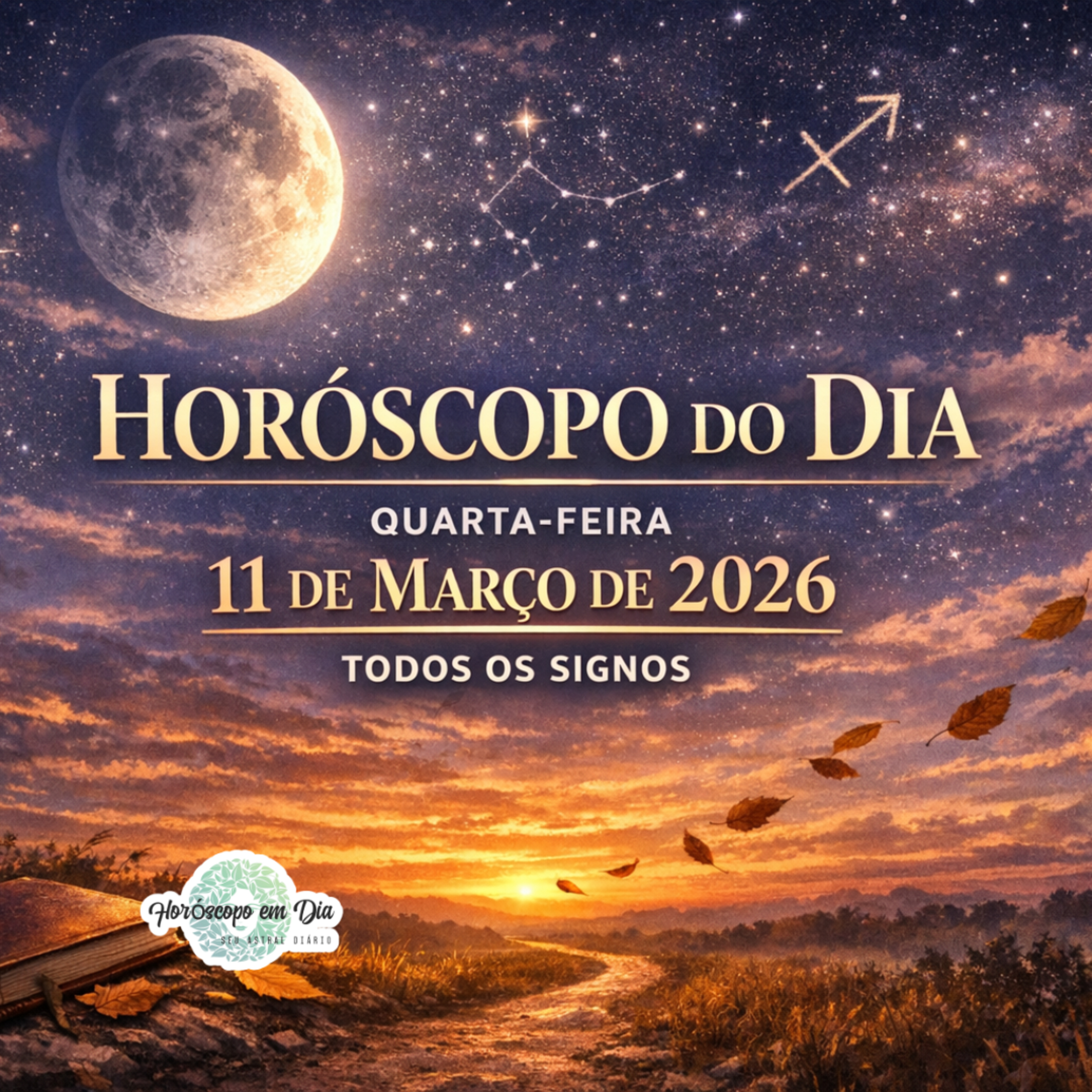 Horóscopo do Dia, Quarta-feira, 11 de Março de 2026. Todos os signos. episode artwork