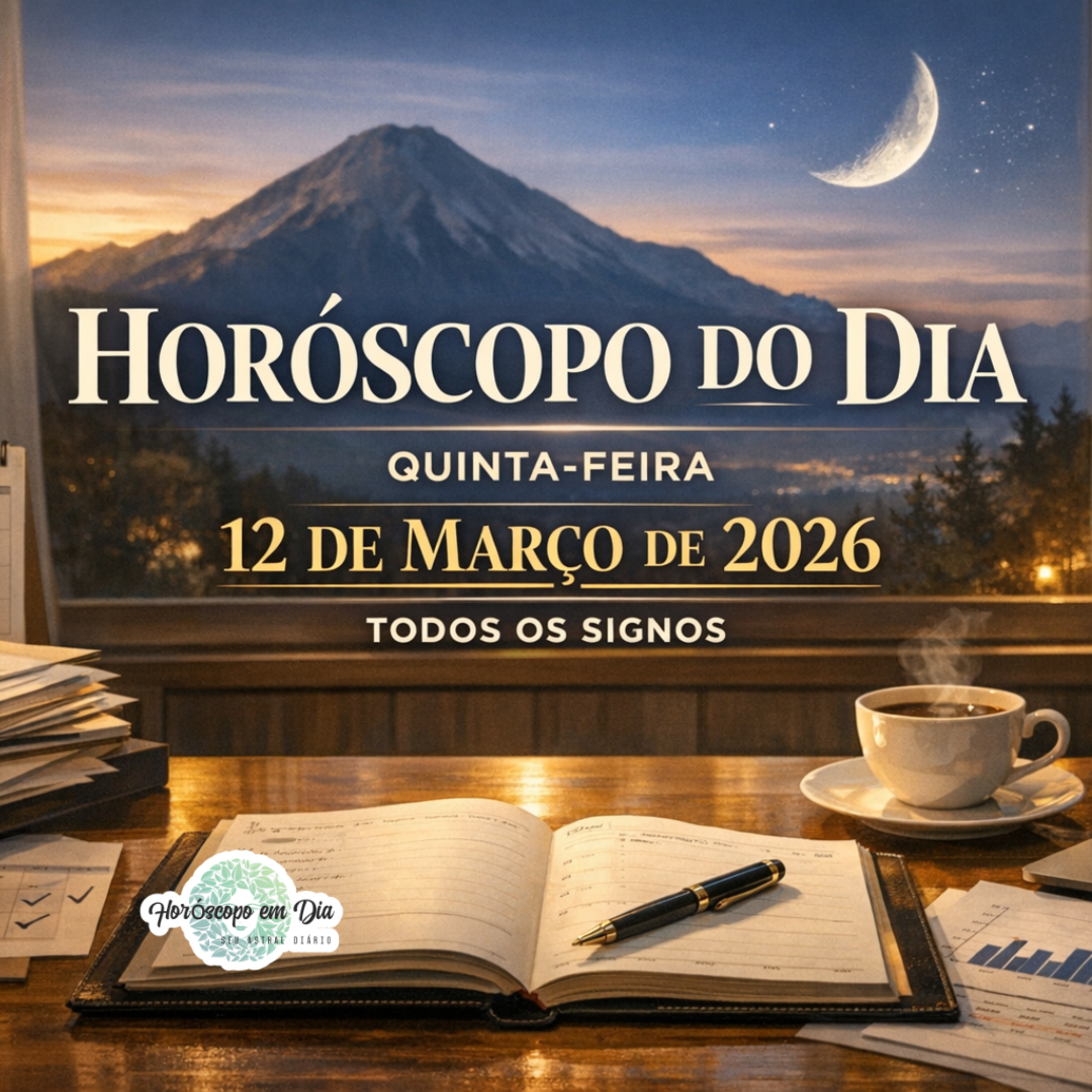 Horóscopo do Dia, Quinta-feira, 12 de março de 2026. Todos os signos. episode artwork