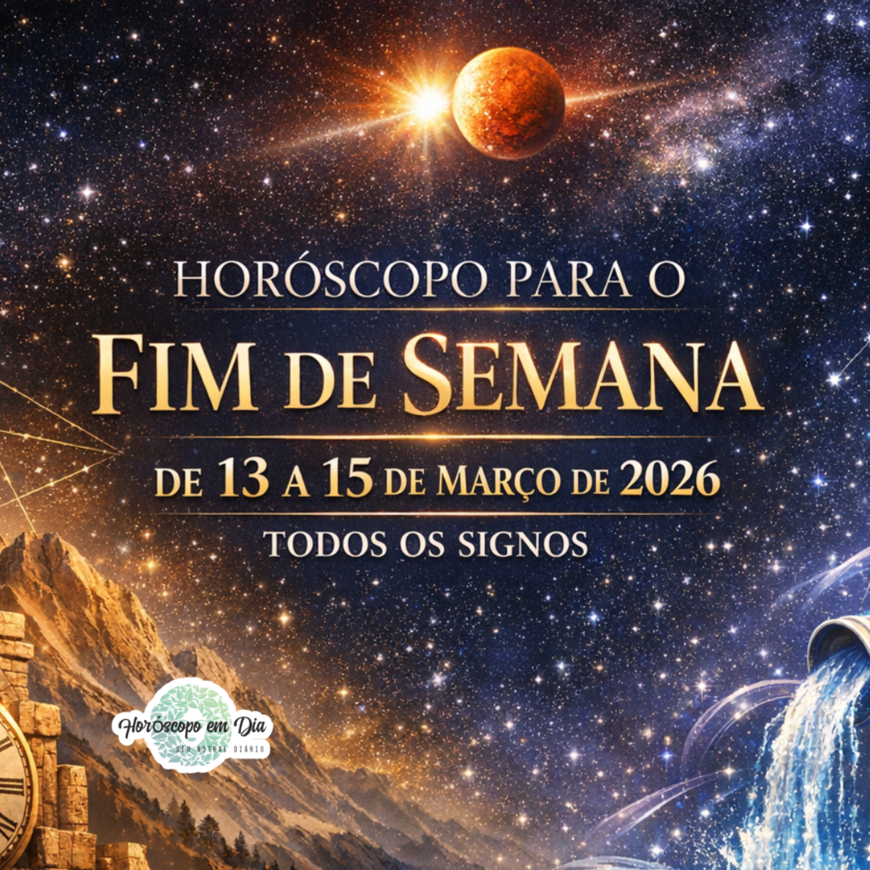 Horóscopo para o fim de semana, de 13 a 15 de Março de 2026. Todos os signos. episode artwork