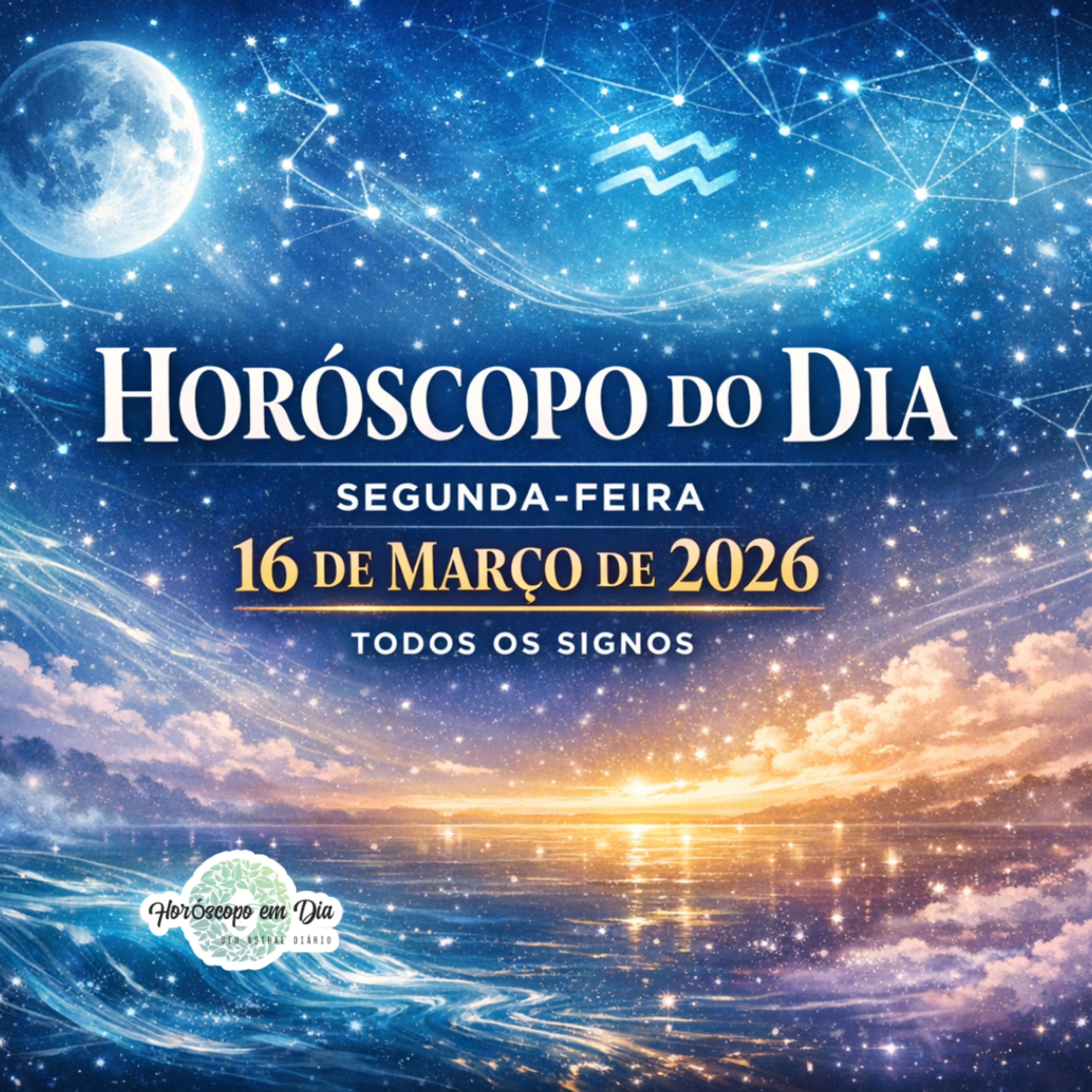 Horóscopo do Dia, Segunda-feira, 16 de março de 2026. Todos os signos. episode artwork