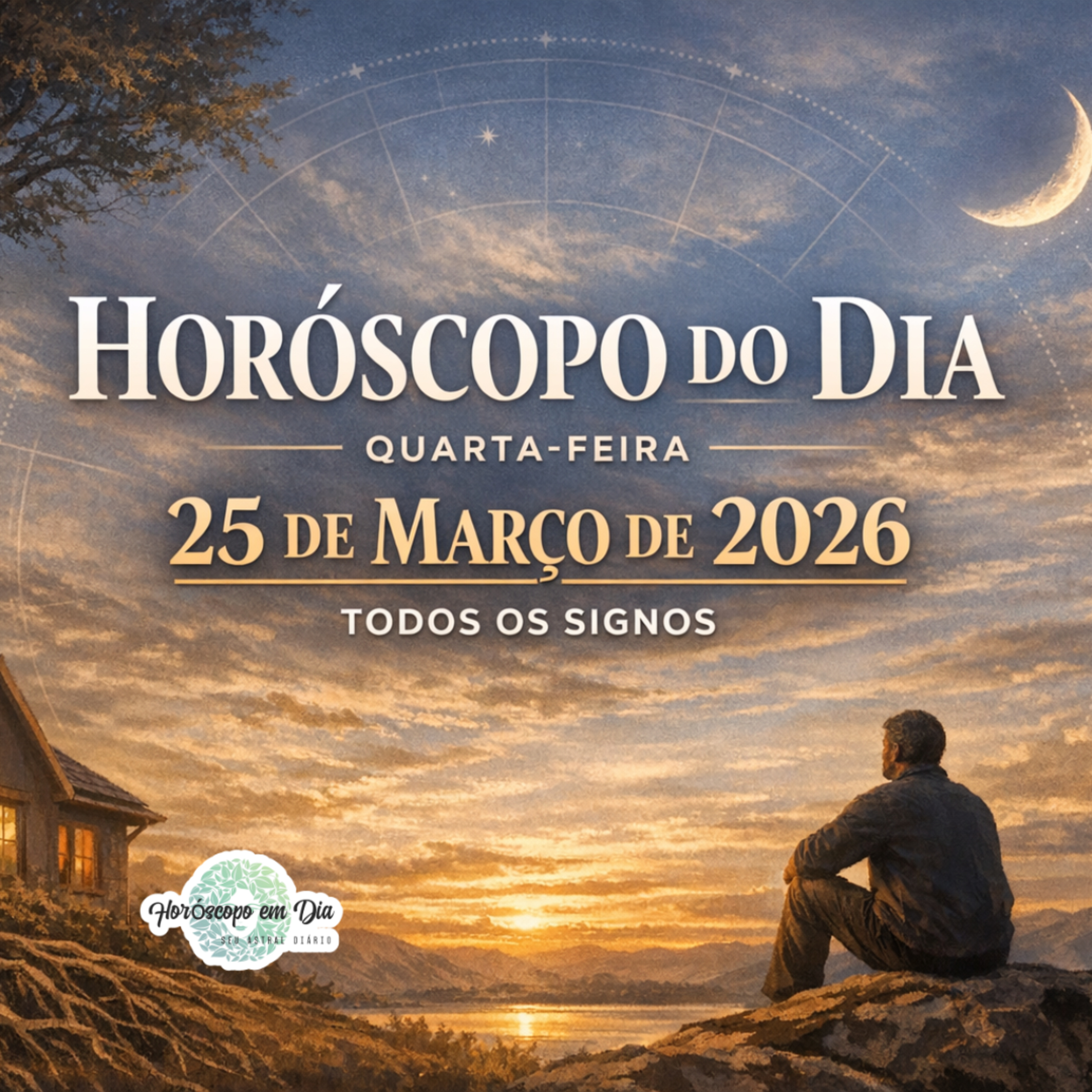 Horóscopo do Dia, Quarta-feira, 25 de Março de 2026. Todos os signos. episode artwork