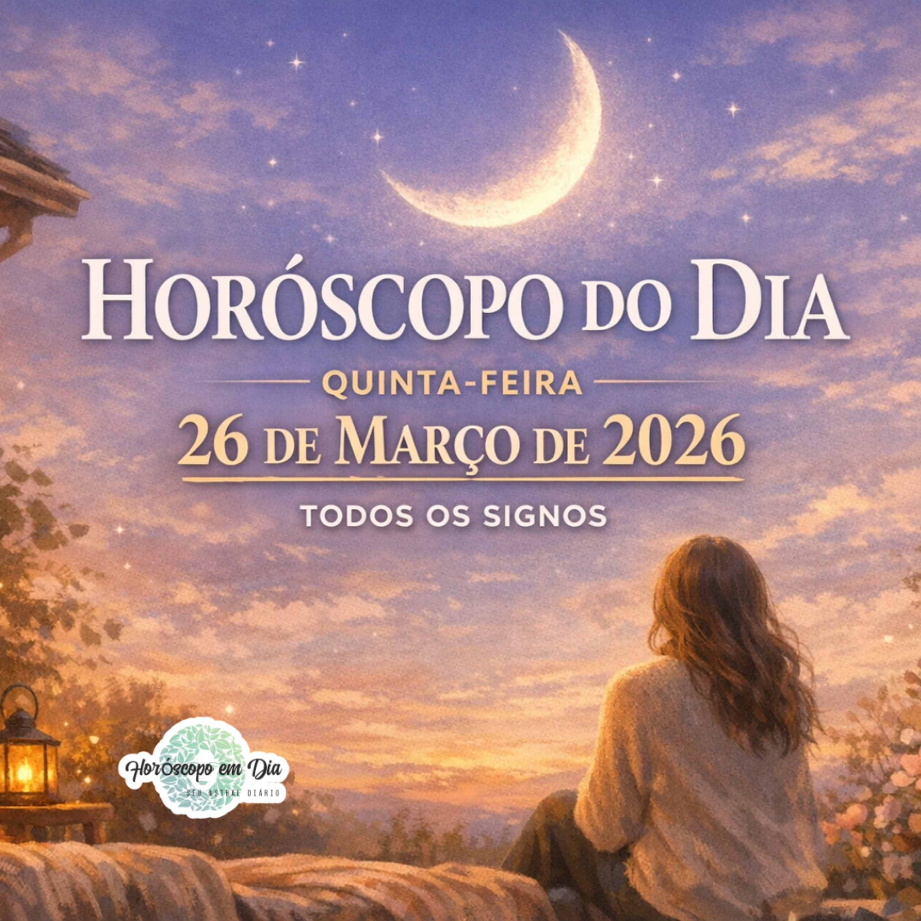 Horóscopo do Dia, Quinta-feira, 26 de Março de 2026. Todos os signos. episode artwork