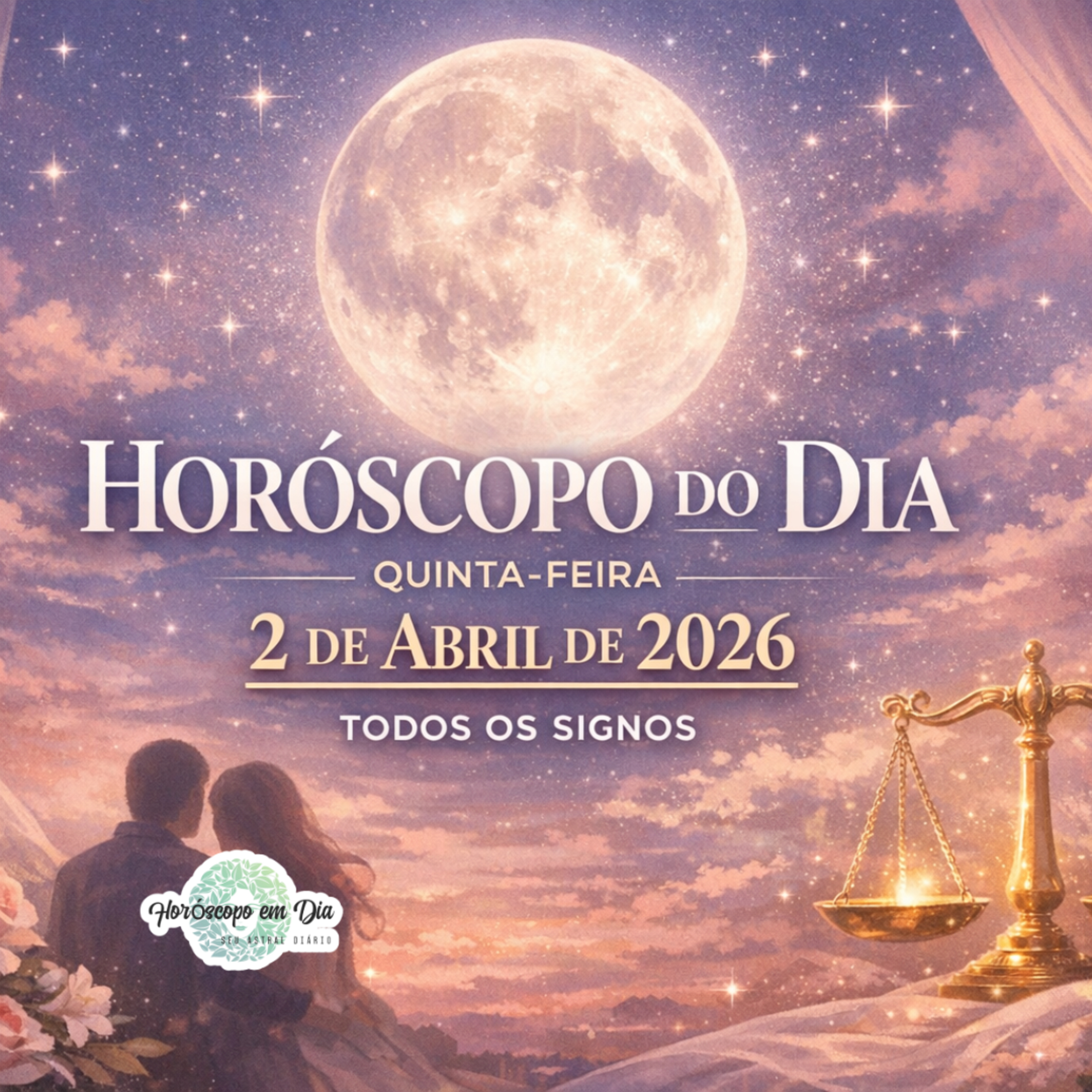 Horóscopo do Dia, Quinta-feira, 2 de Abril de 2026. Todos os signos. episode artwork