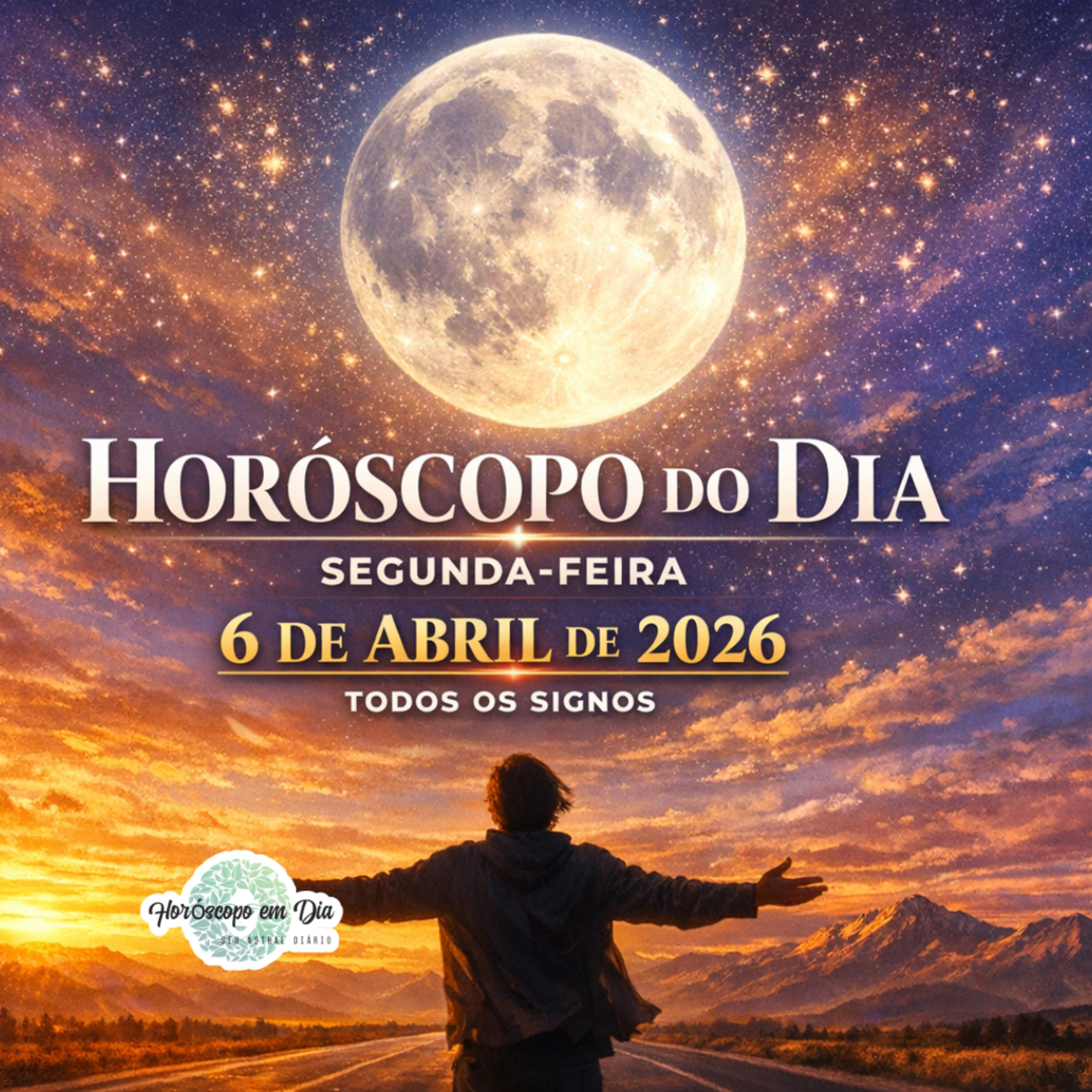 Horóscopo do Dia, Segunda-feira, 6 de Abril de 2026. Todos os signos. episode artwork