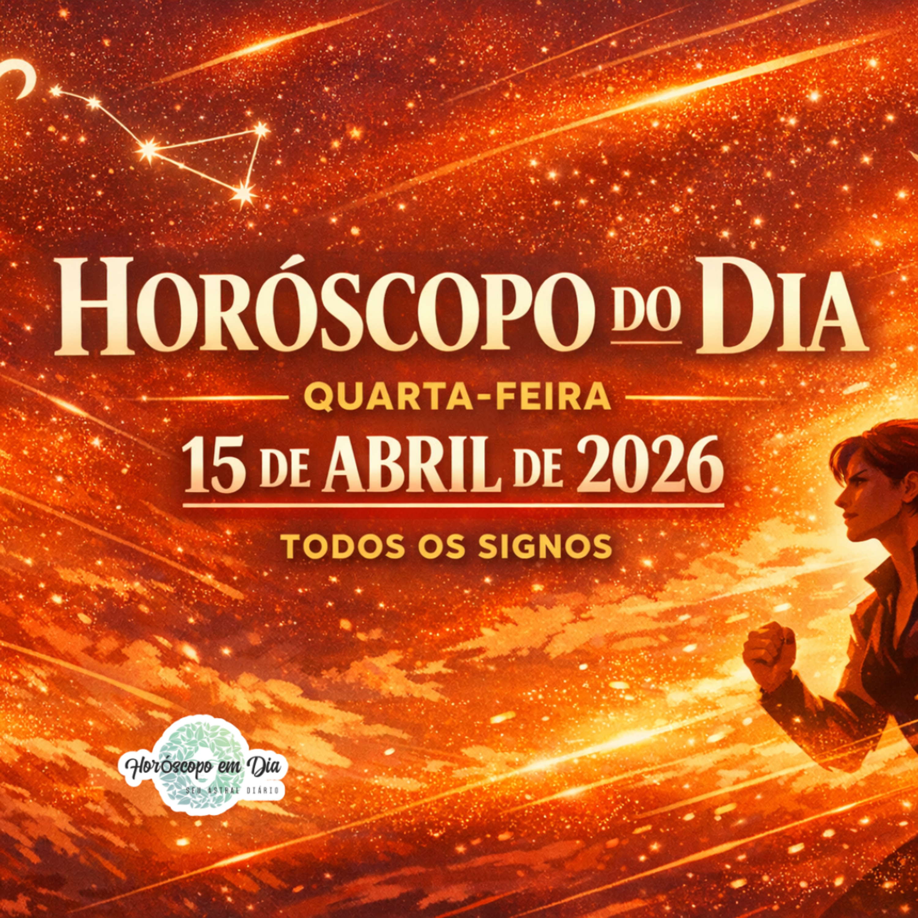 Horóscopo do Dia, Quarta-feira, 15 de Abril de 2026. Todos os signos. episode artwork