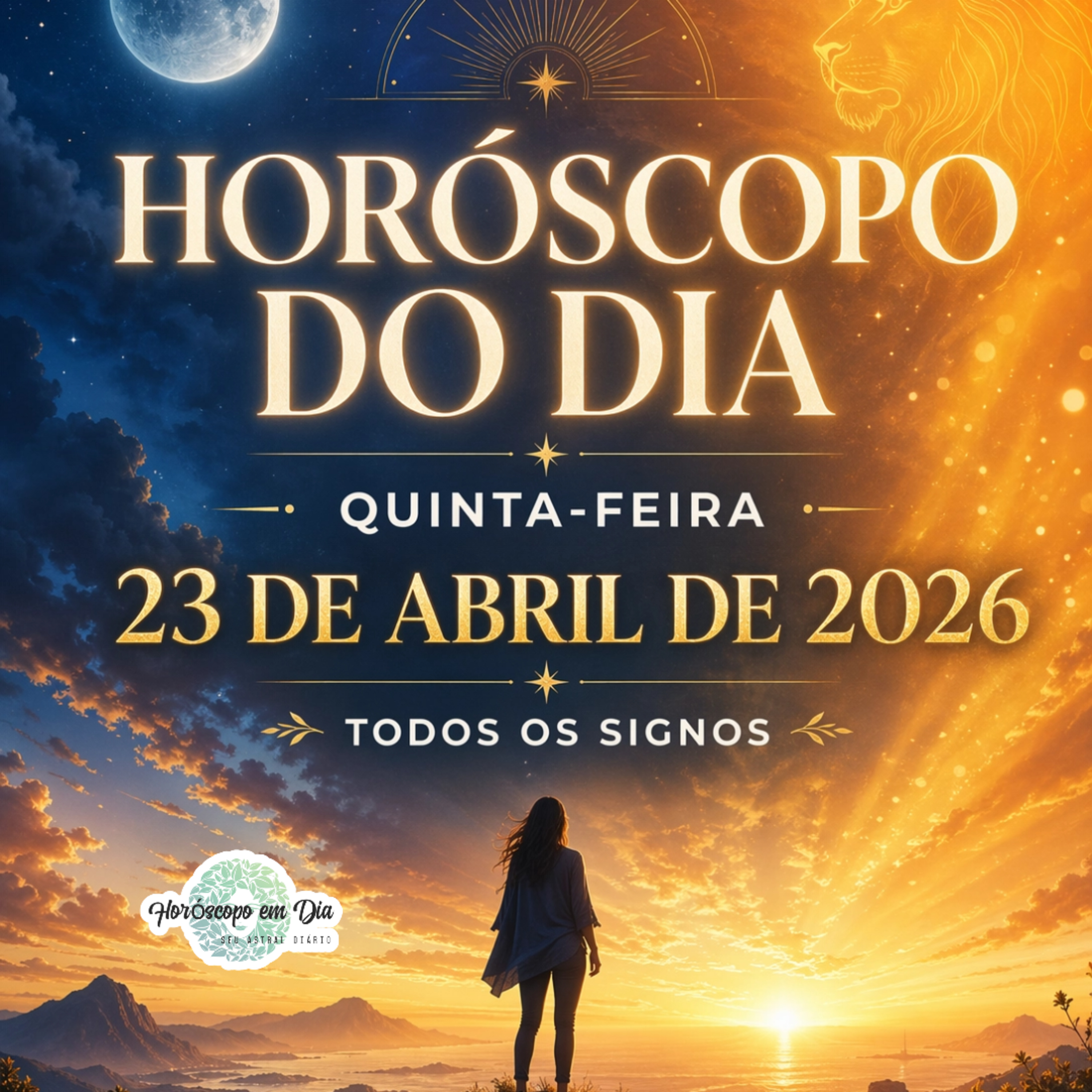 Horóscopo do Dia, Quinta-feira, 23 de Abril de 2026. Todos os signos. episode artwork