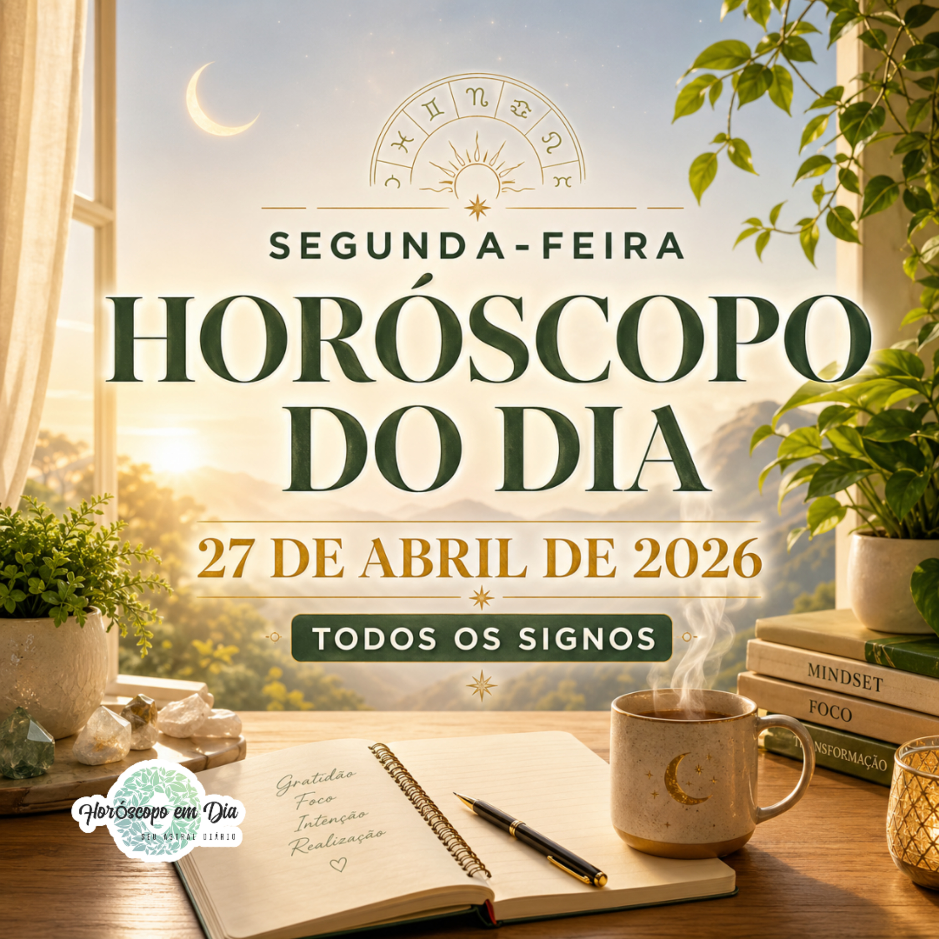 Horóscopo do Dia, Segunda-feira, 27 de Abril de 2026. Todos os signos. episode artwork
