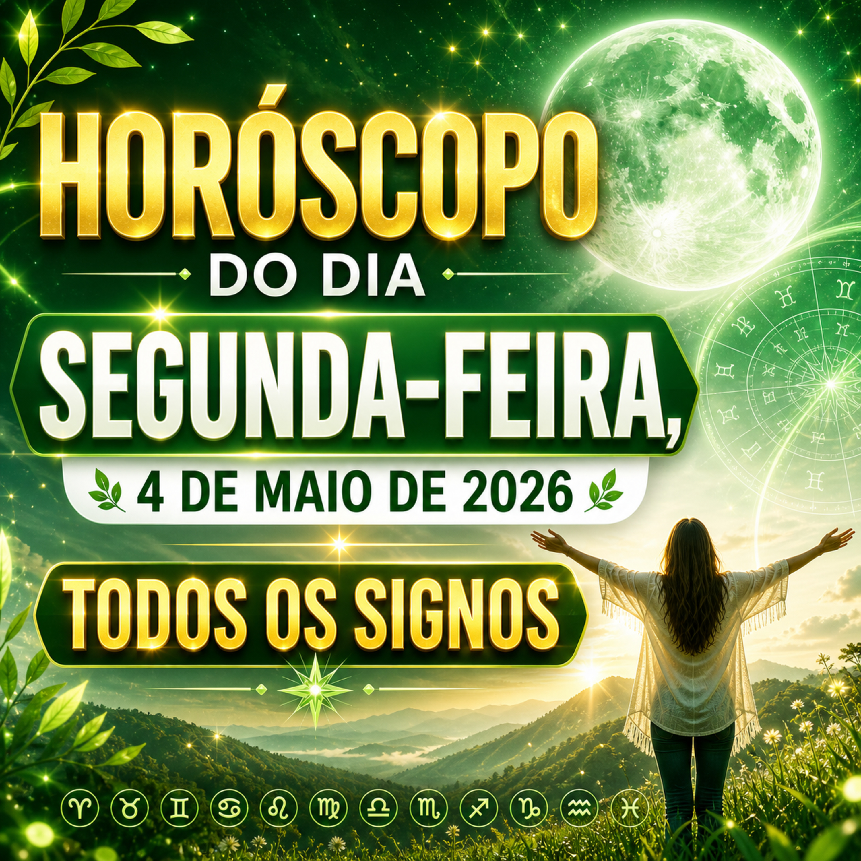 Horóscopo do Dia, Segunda-feira, 4 de Maio de 2026. Todos os signos. episode artwork