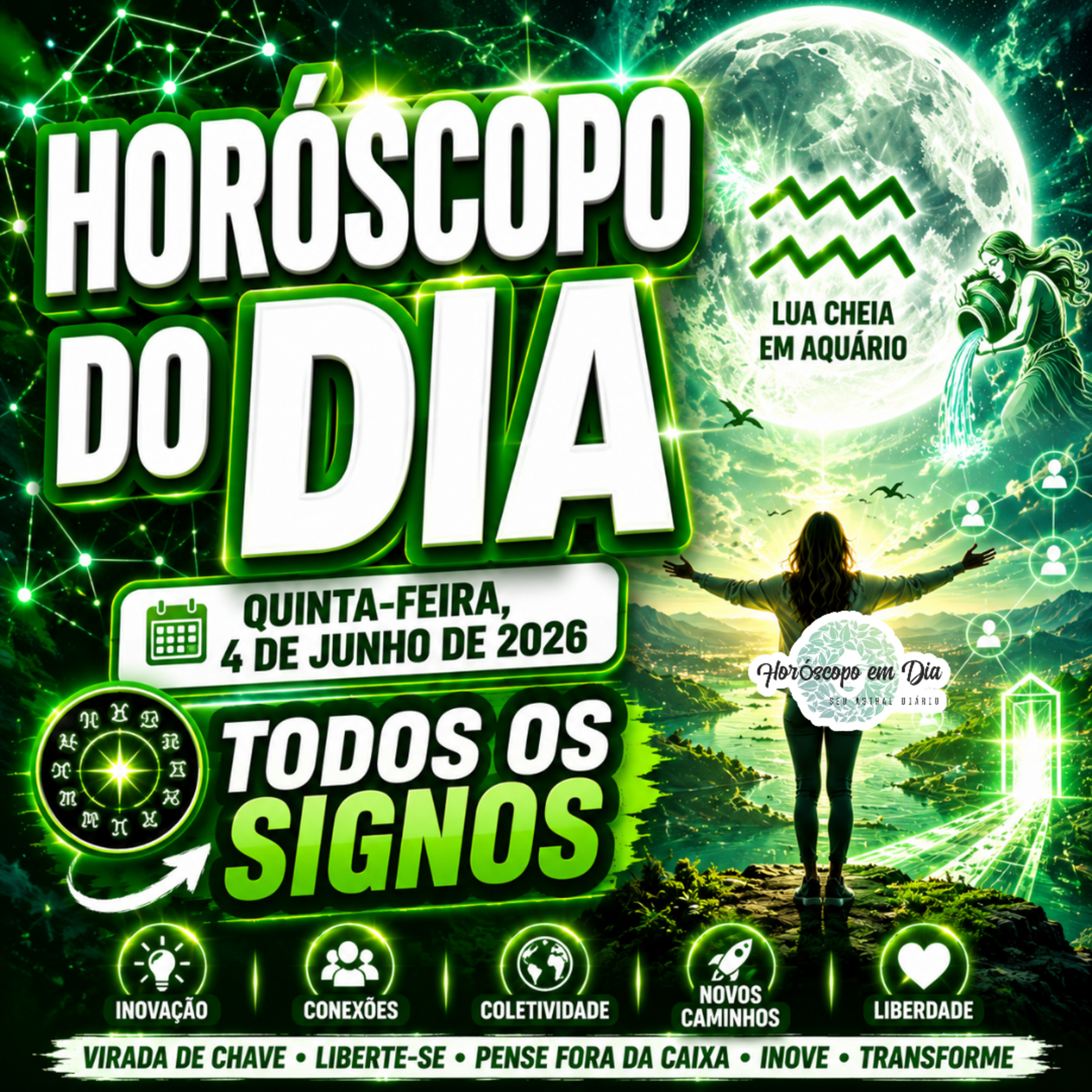 Horóscopo do Dia, Quinta-feira, 4 de Junho de 2026. Todos os signos. episode artwork