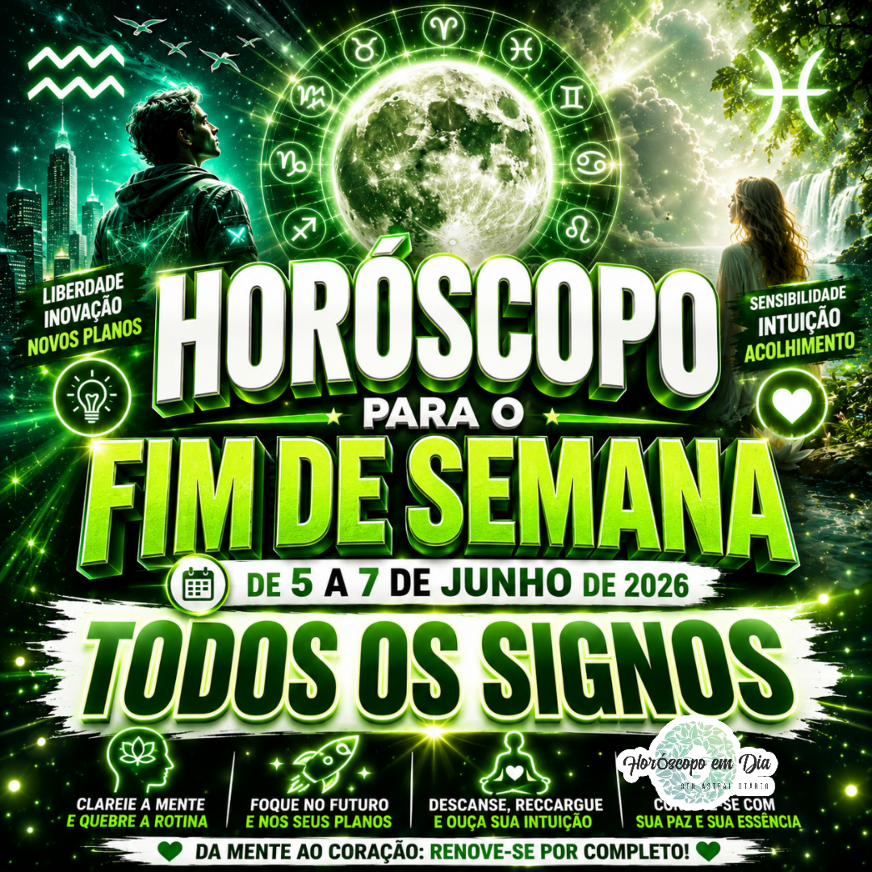 Horóscopo para o fim de semana, de 5 a 7 de Junho de 2026. Todos os signos. episode artwork