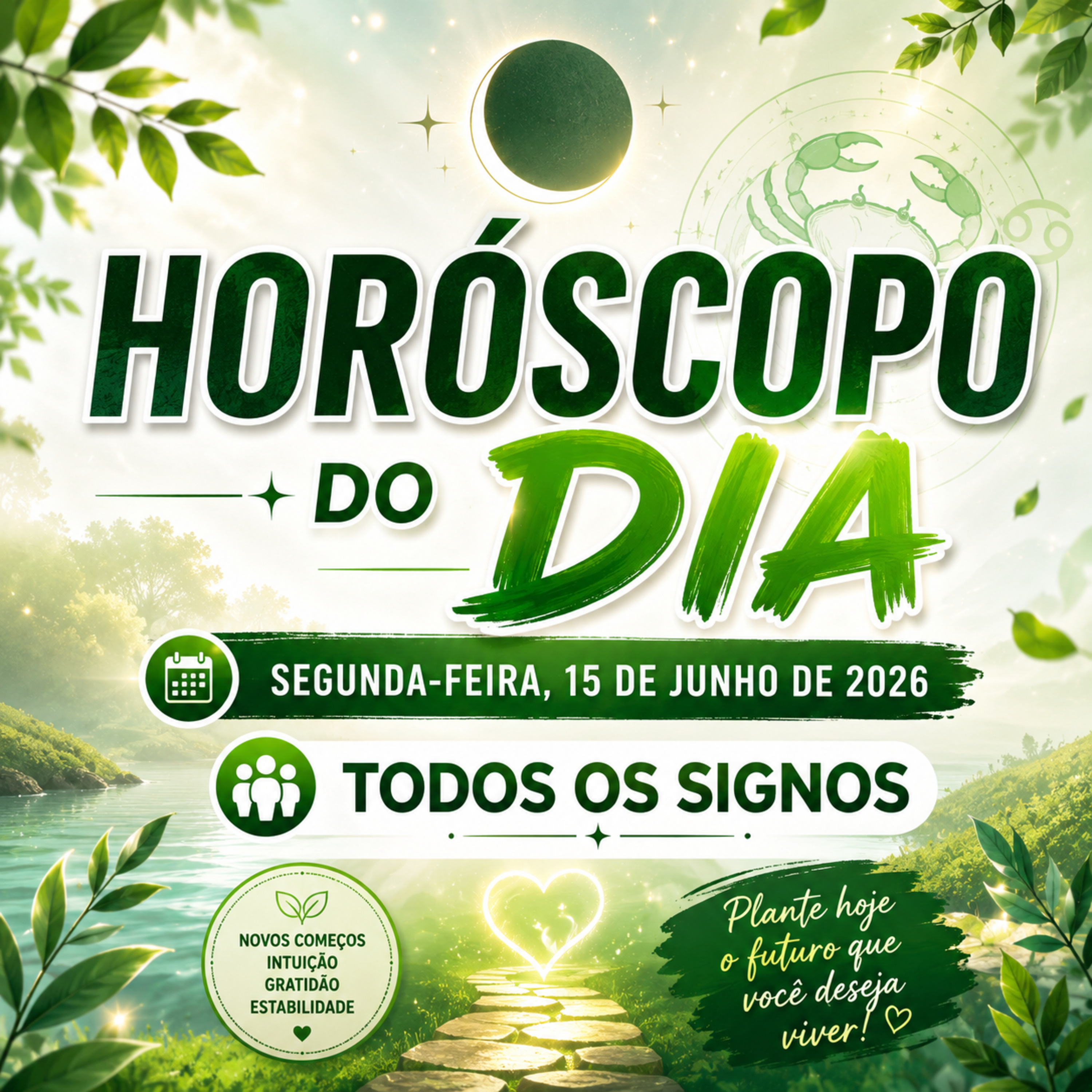 Horóscopo do Dia, Segunda-feira, 15 de Junho de 2026. Todos os signos. episode artwork