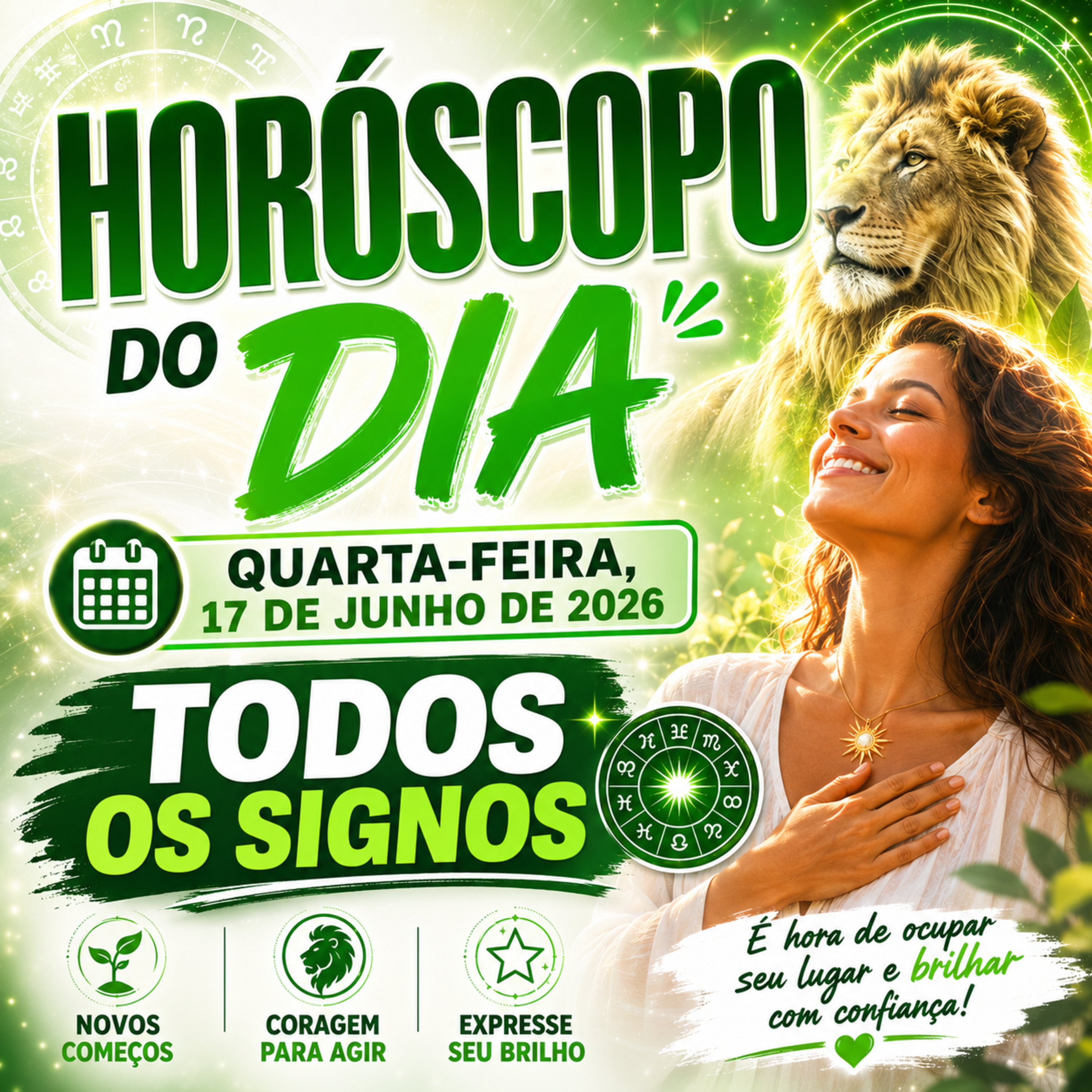 Horóscopo do Dia, Quarta-feira, 17 de Junho de 2026. Todos os signos. episode artwork