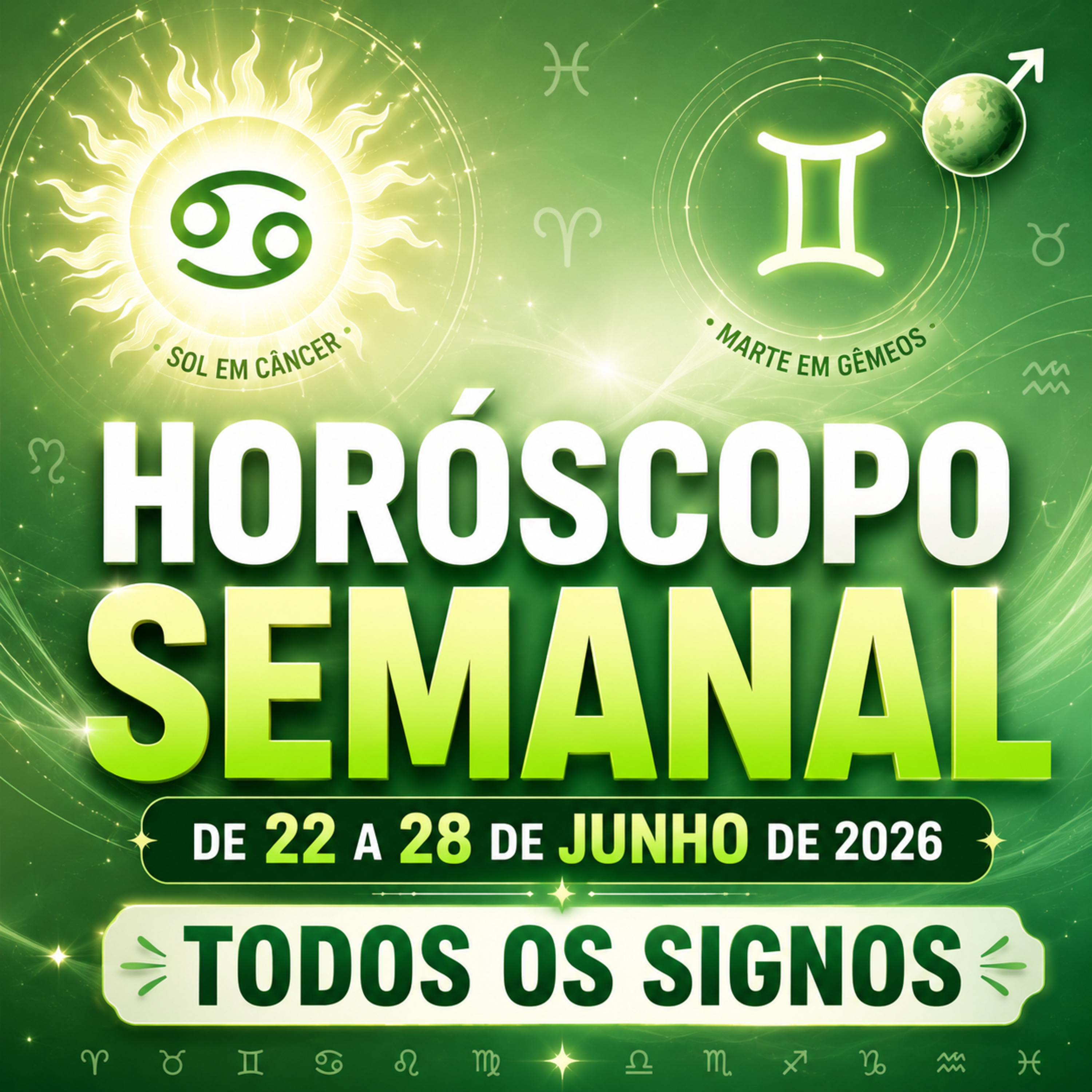 Horóscopo Semanal, de 22 a 28 de Junho de 2026. Todos os signos. episode artwork