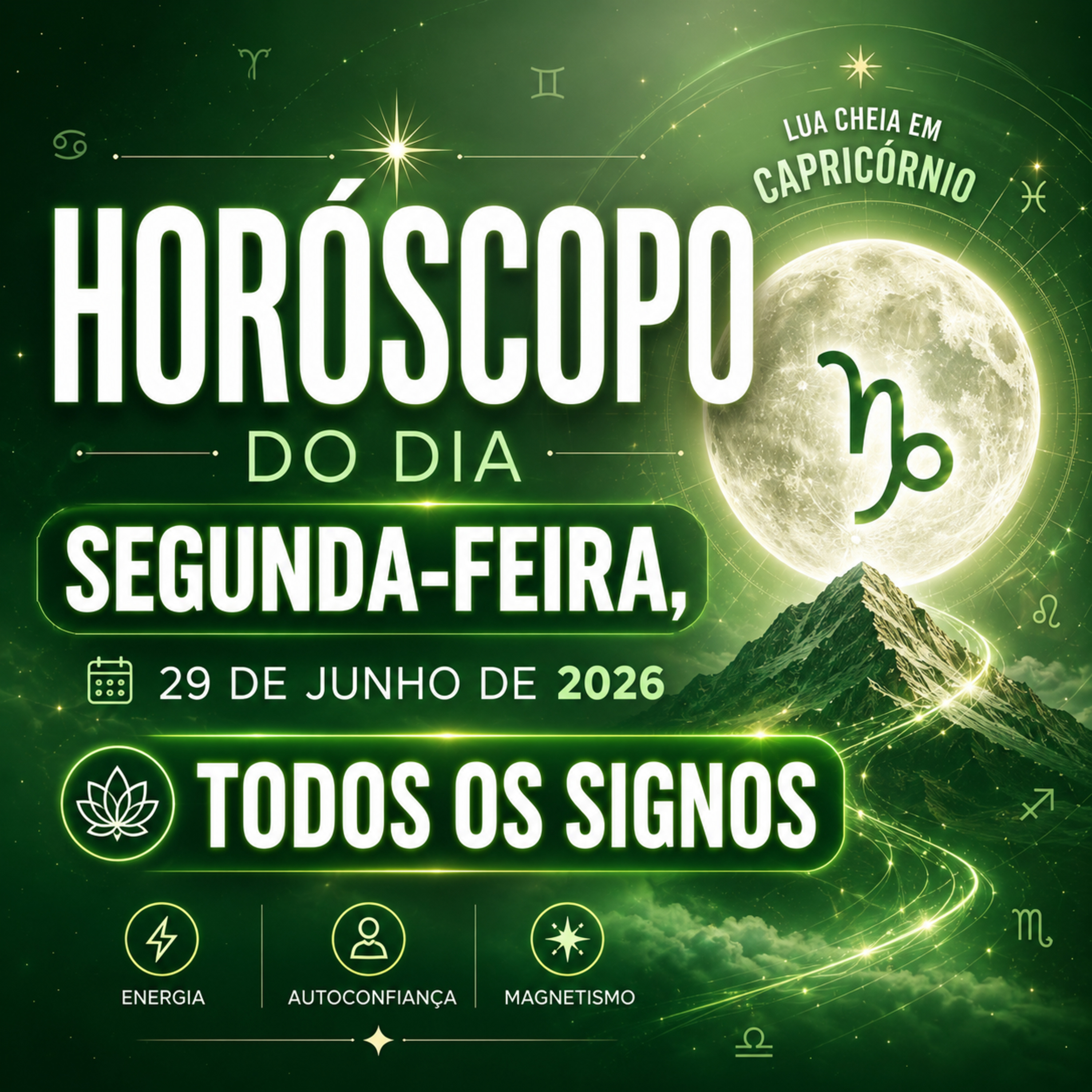 Horóscopo do Dia, Segunda-feira, 29 de Junho de 2026. Todos os signos. episode artwork