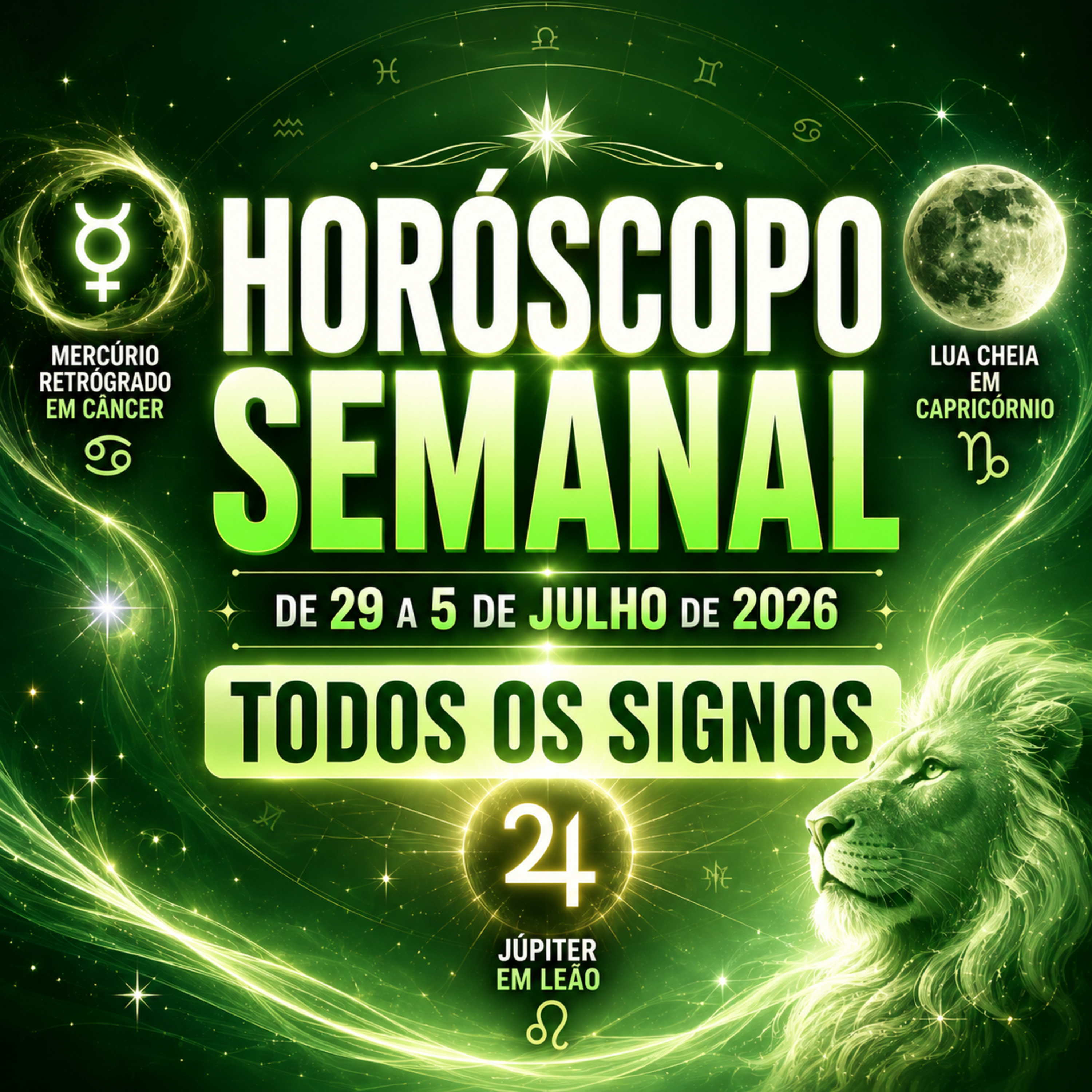 Horóscopo Semanal, de 29 de Junho a 5 de Julho de 2026. Todos os signos. episode artwork