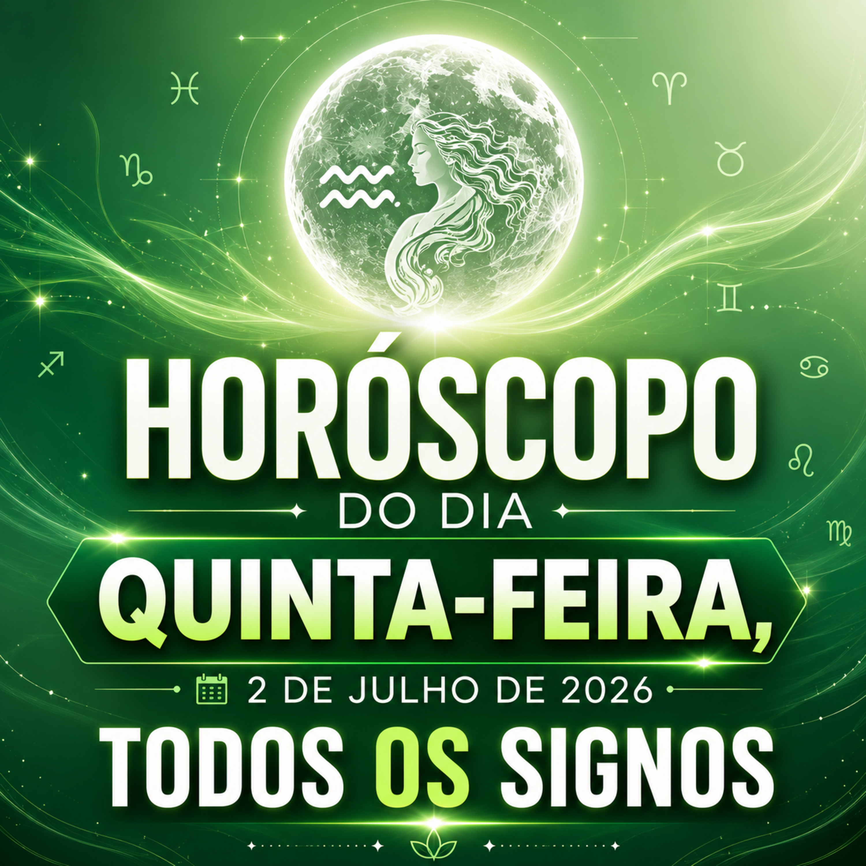 Horóscopo do Dia, Quinta-feira, 2 de Julho de 2026. Todos os signos. episode artwork