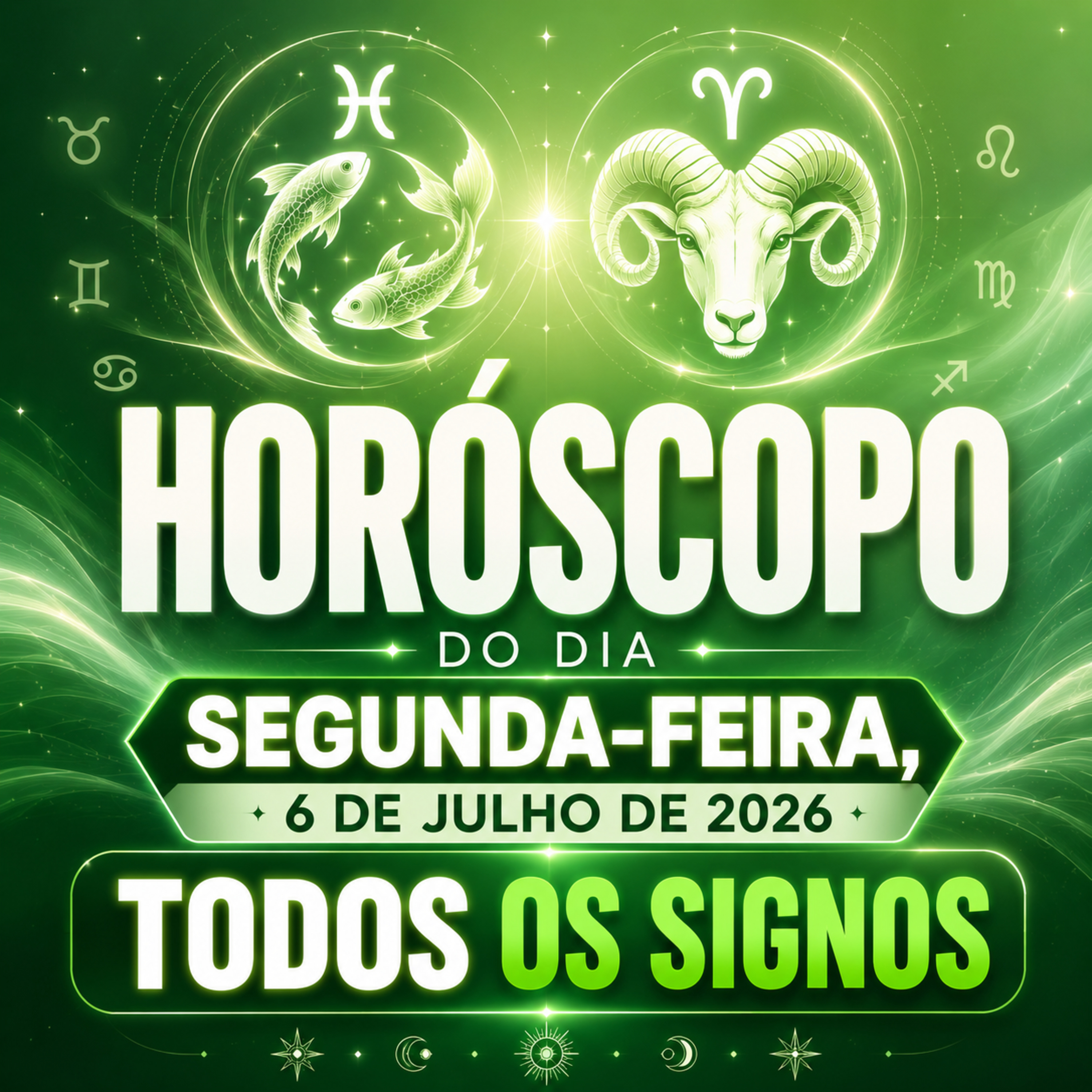 Horóscopo do Dia, Segunda-feira, 6 de Julho de 2026. Todos os signos. episode artwork
