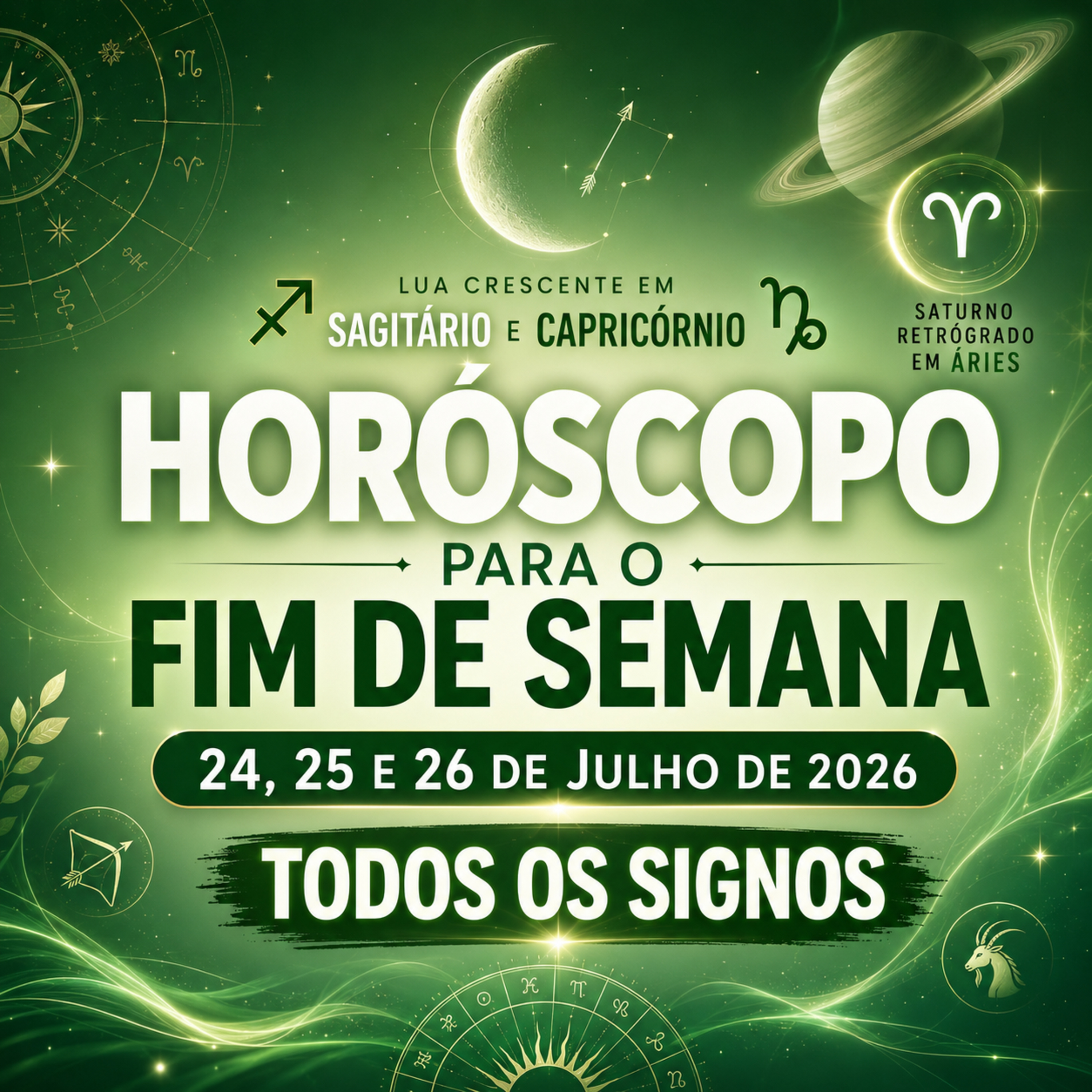 Horóscopo para o fim de semana, de 24 a 26 de Julho de 2026. Todos os signos. episode artwork