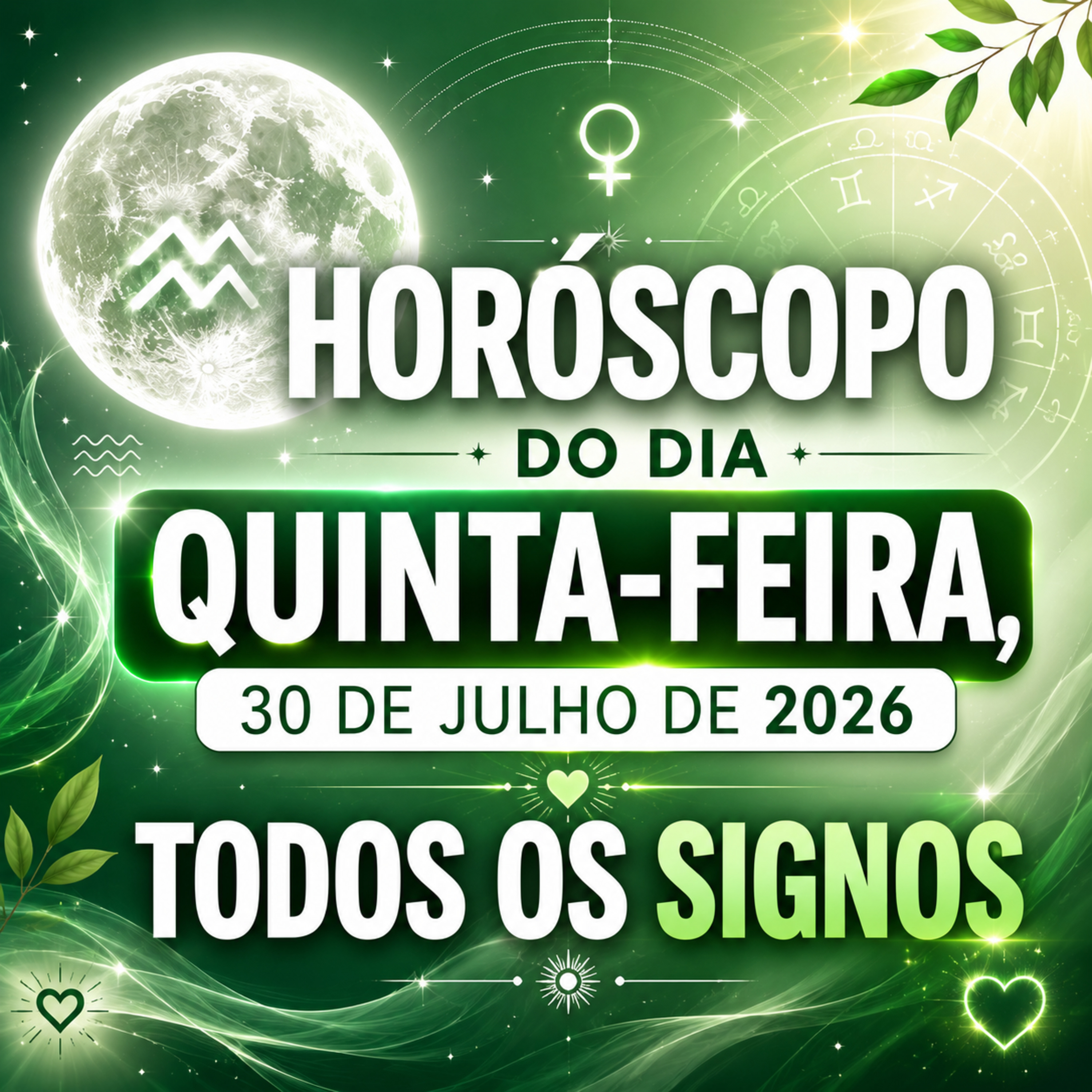 Horóscopo do Dia, Quinta-feira, 30 de Julho de 2026. Todos os signos. episode artwork