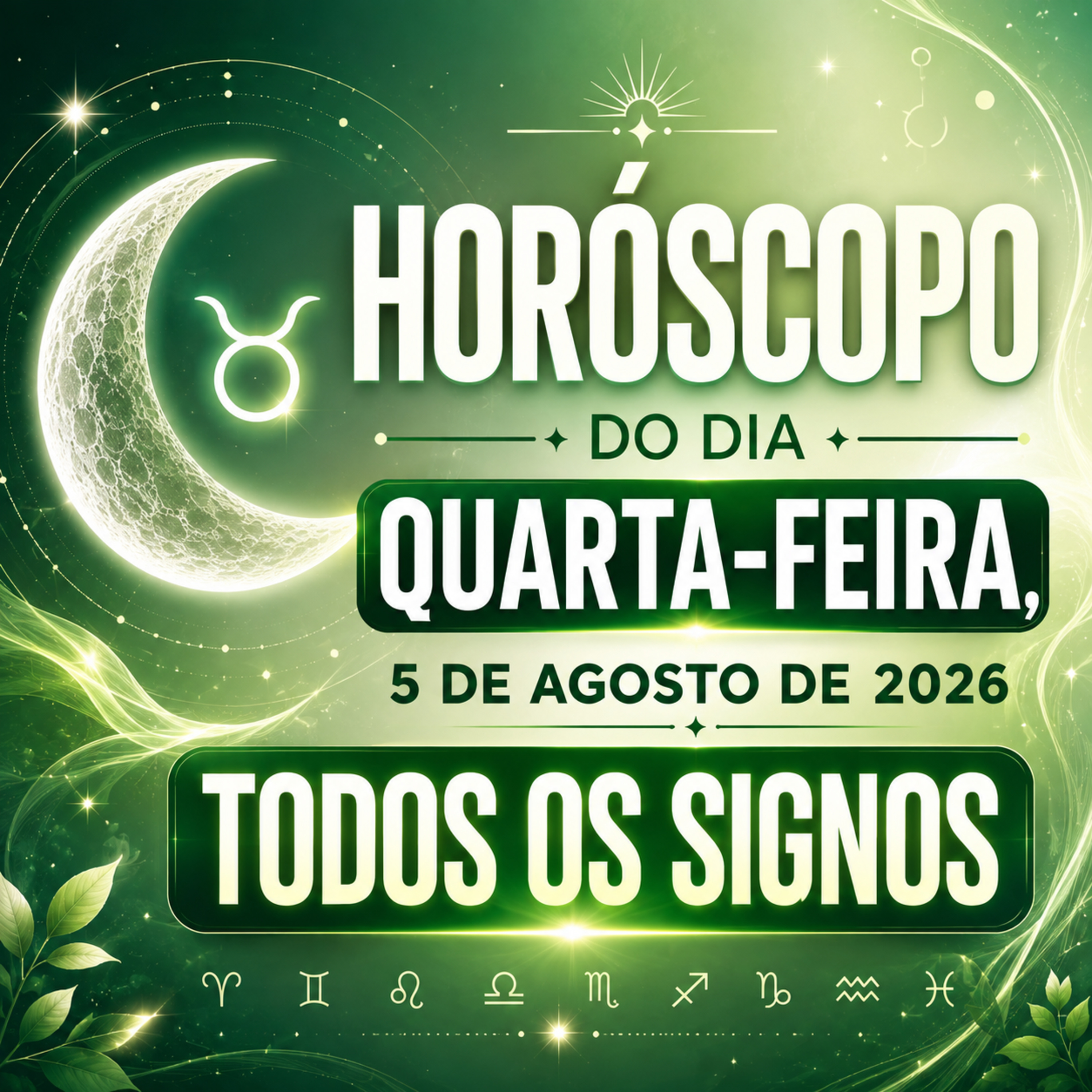 Horóscopo do Dia, Quarta-feira, 5 de Agosto de 2026. Todos os signos. episode artwork