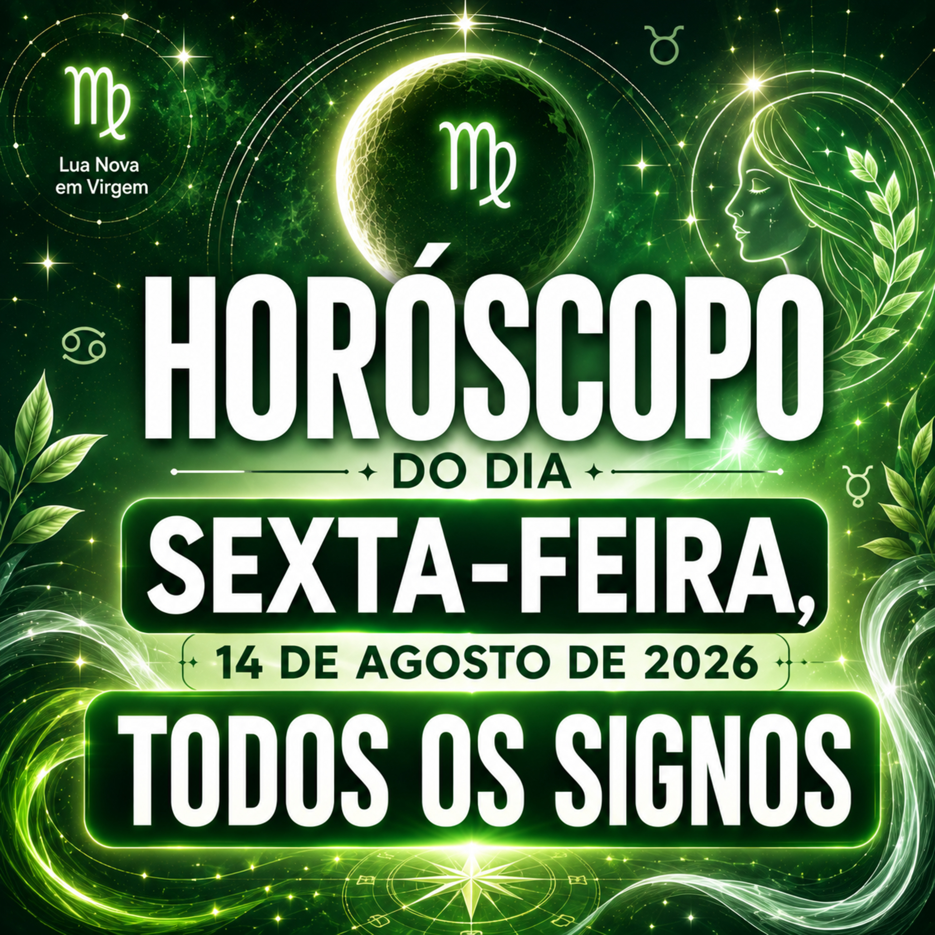 Horóscopo do Dia, Sexta-feira, 14 de Agosto de 2026. Todos os signos. episode artwork