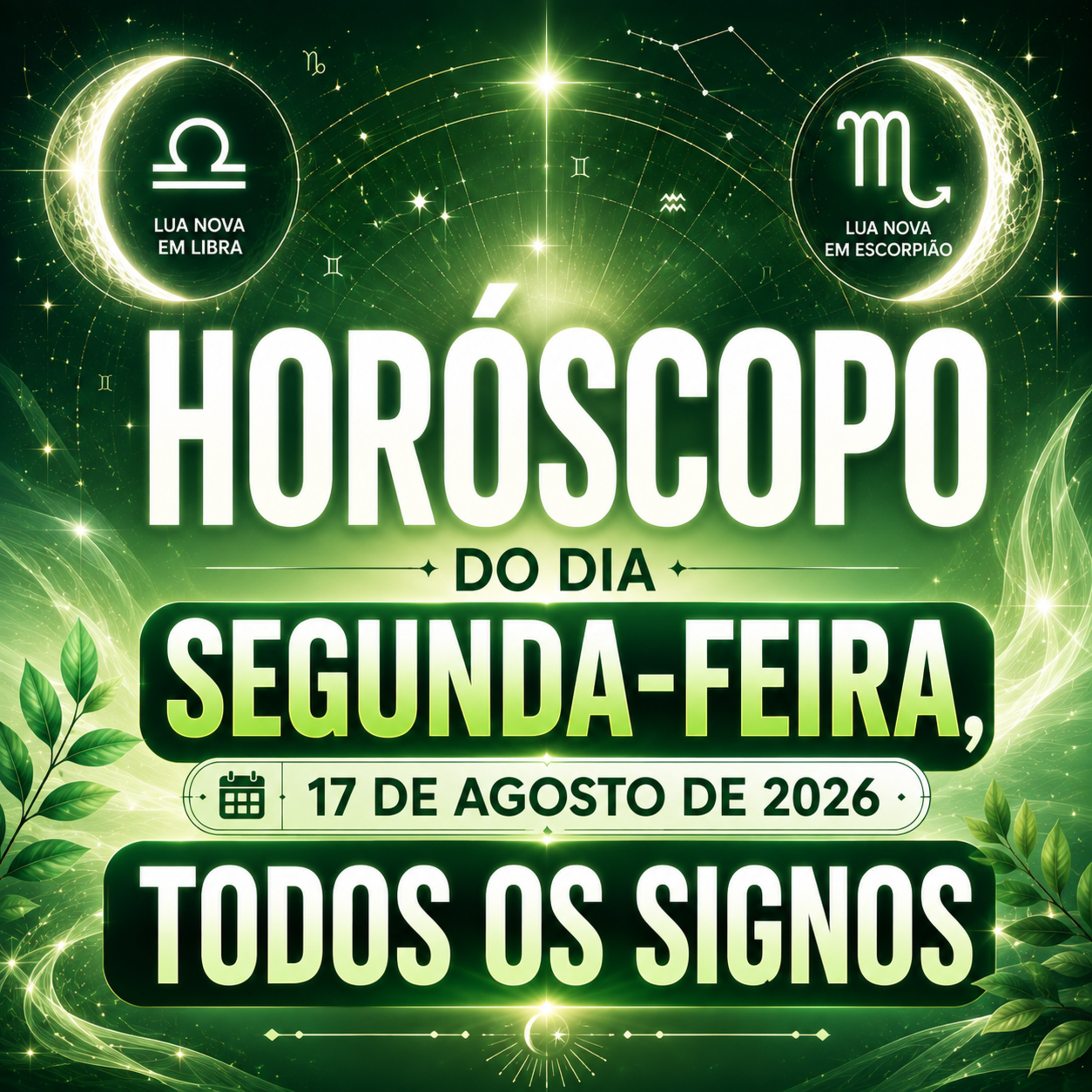 Horóscopo do Dia, Segunda-feira, 17 de Agosto de 2026. Todos os signos. episode artwork