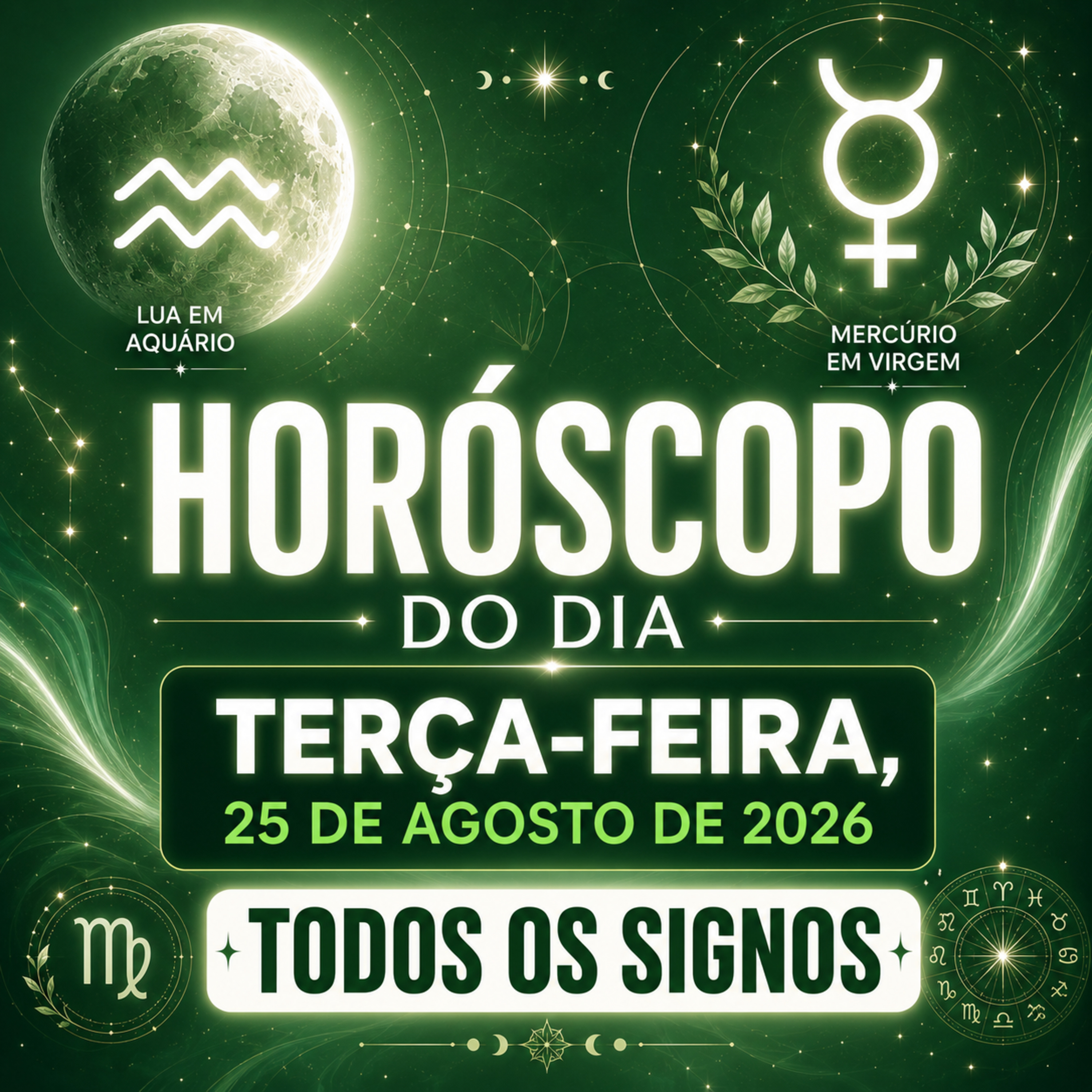 Horóscopo do Dia, Terça-feira, 25 de agosto de 2026. Todos os signos. episode artwork