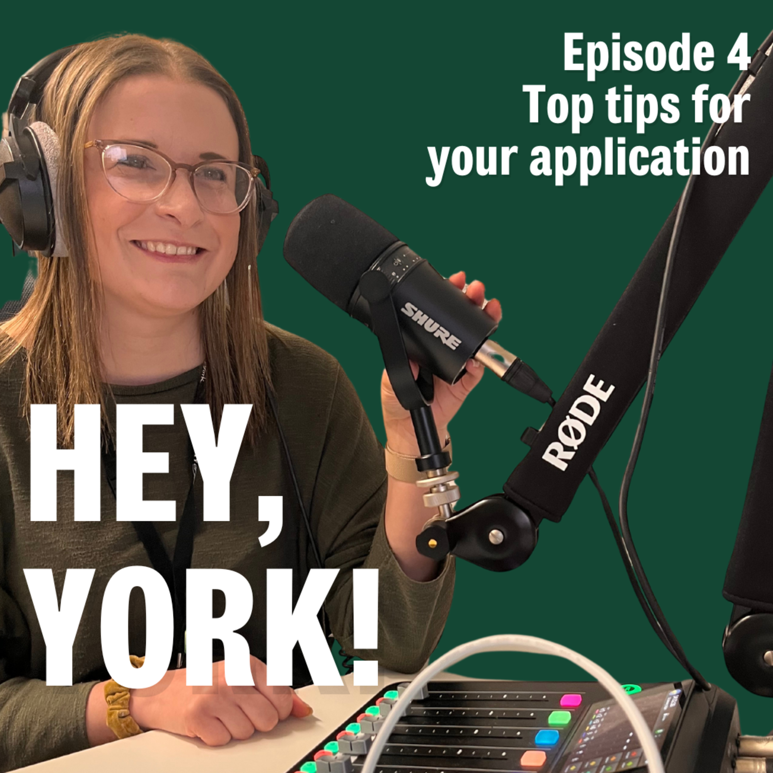 Top tips for your application