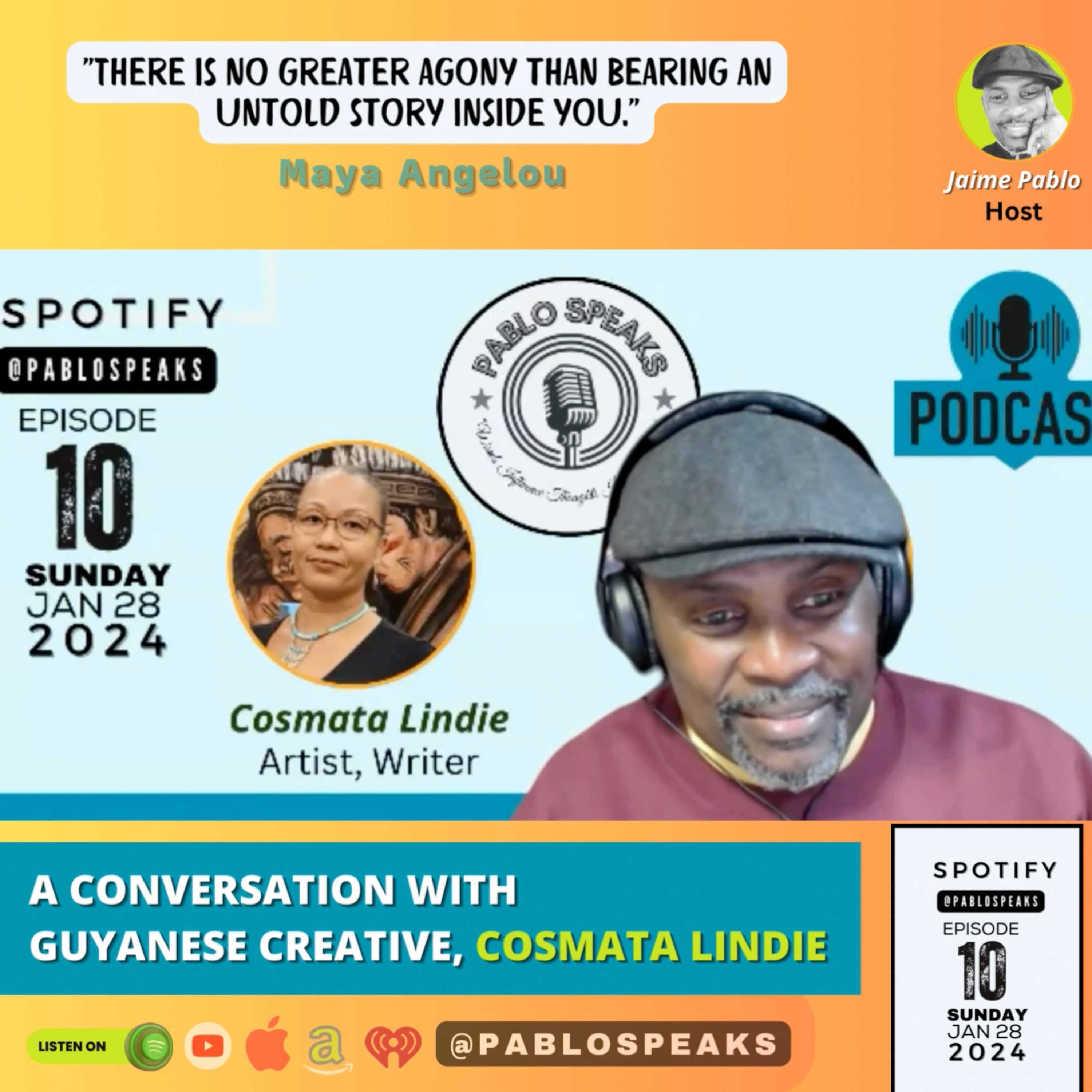 EP 10 - A Conversation with Guyanese Creative, Cosmata Lindie (Part I) episode artwork