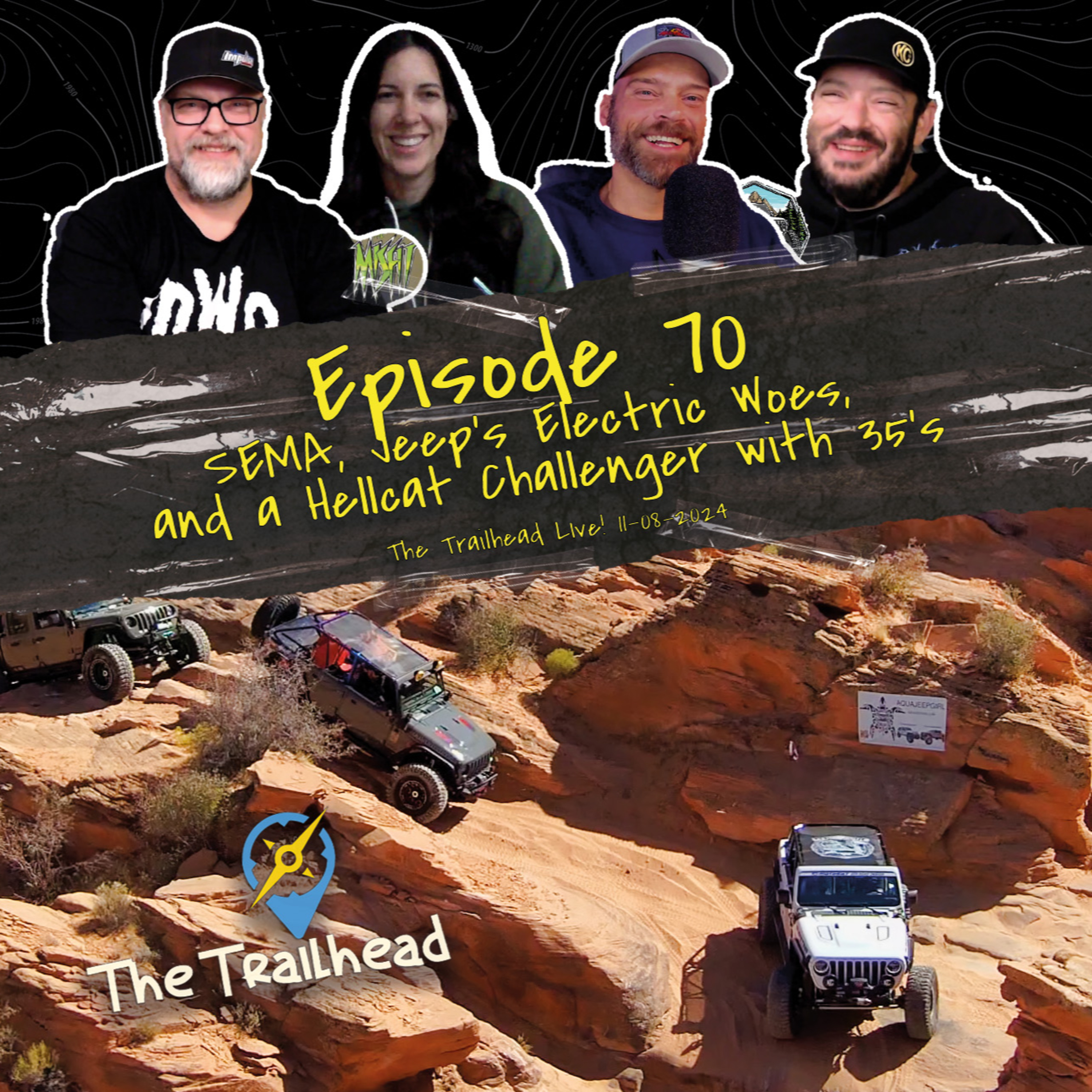 #70 Unfiltered: SEMA, Jeep's Electric Woes, & an Hellcat Challenger with 35's episode artwork