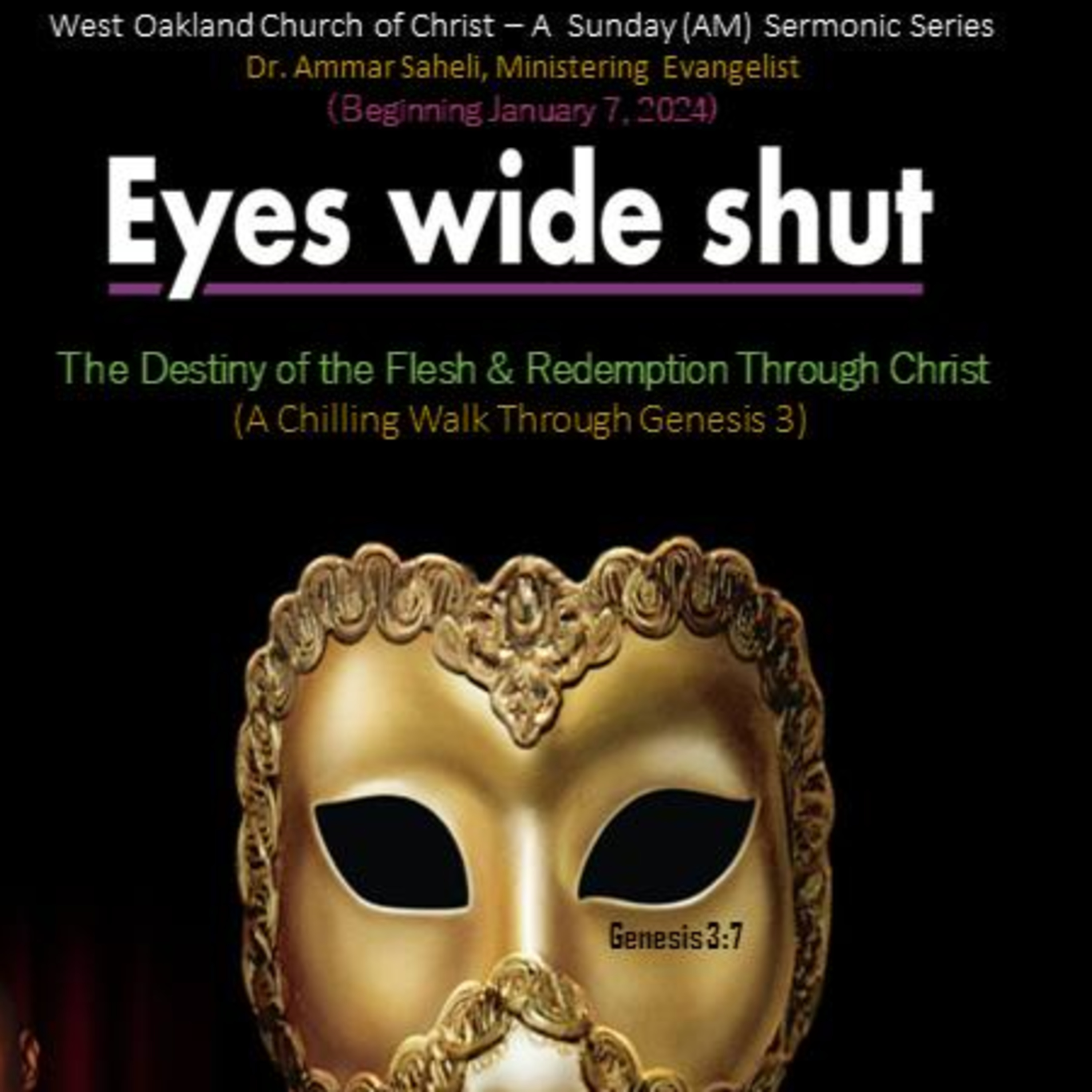 Eyes Wide Shut: The Destiny of the Flesh & Redemption Through Christ - Part 1 episode artwork