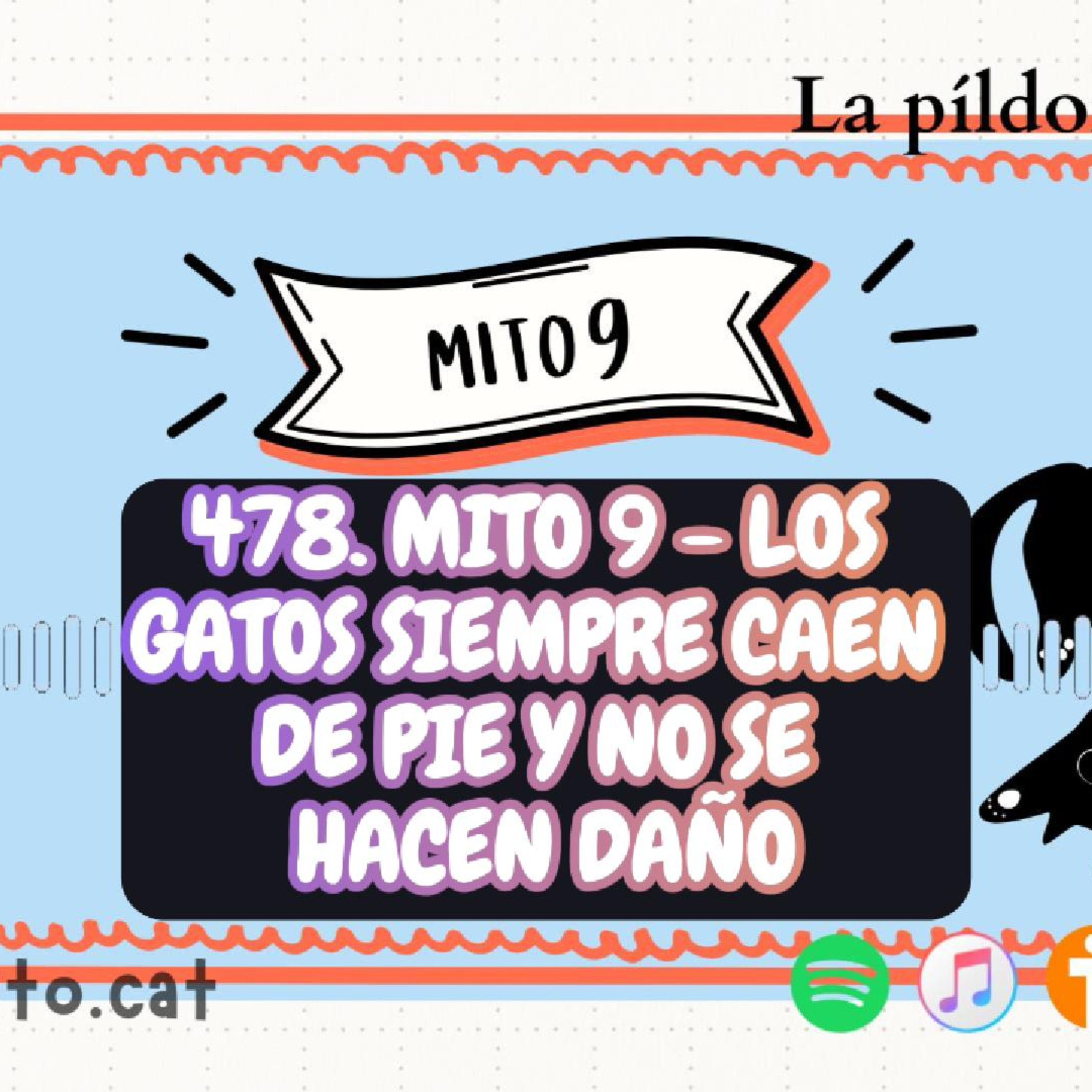 Imagen del episodio 478. Mito 9 - Los gatos siempre caen de pie y no se hacen daño