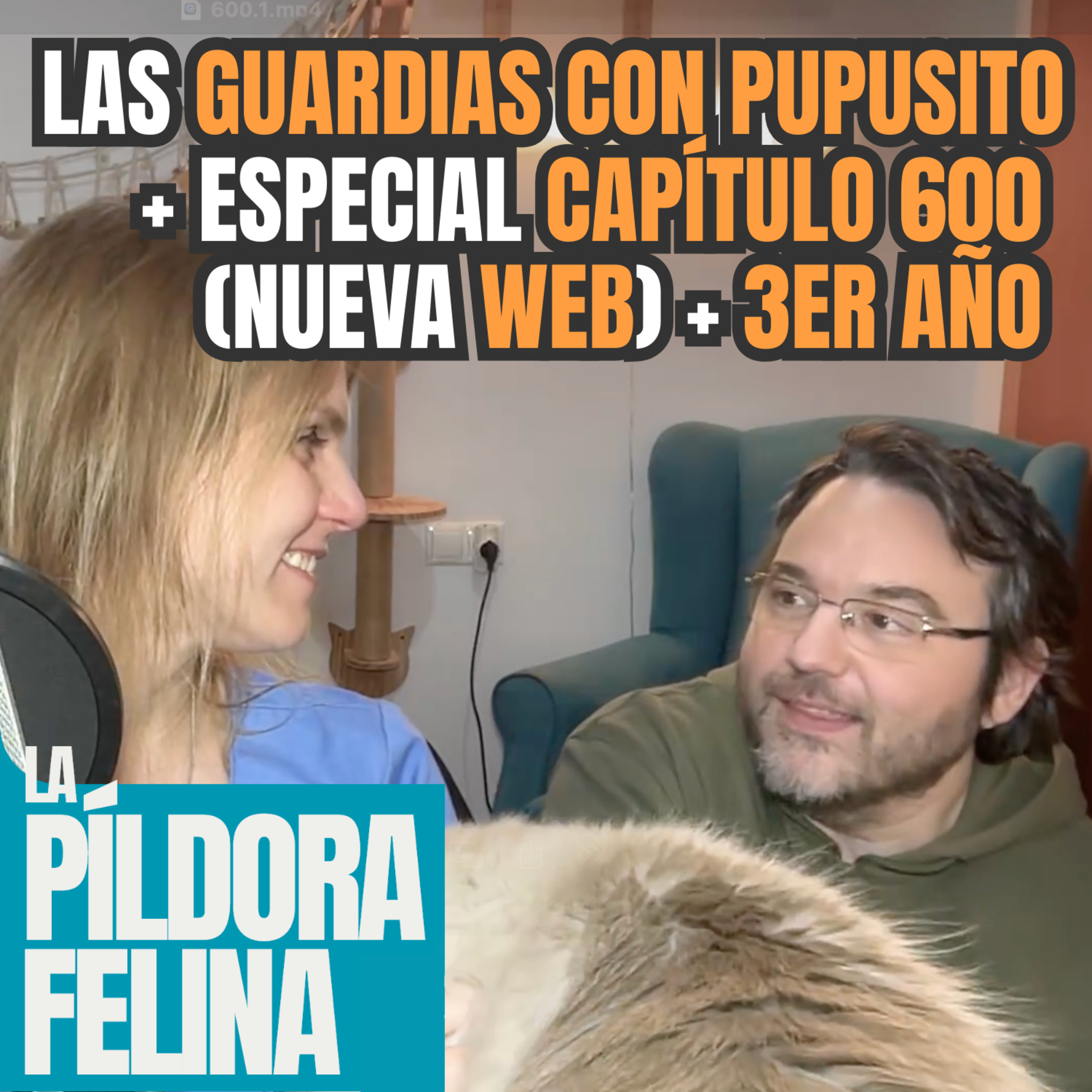 Imagen del episodio 600. Las GUARDIAS CON PUPUSITO + Especial capítulo 600 (NUEVA WEB) + 3er ANIVERSARIO del PODCAST