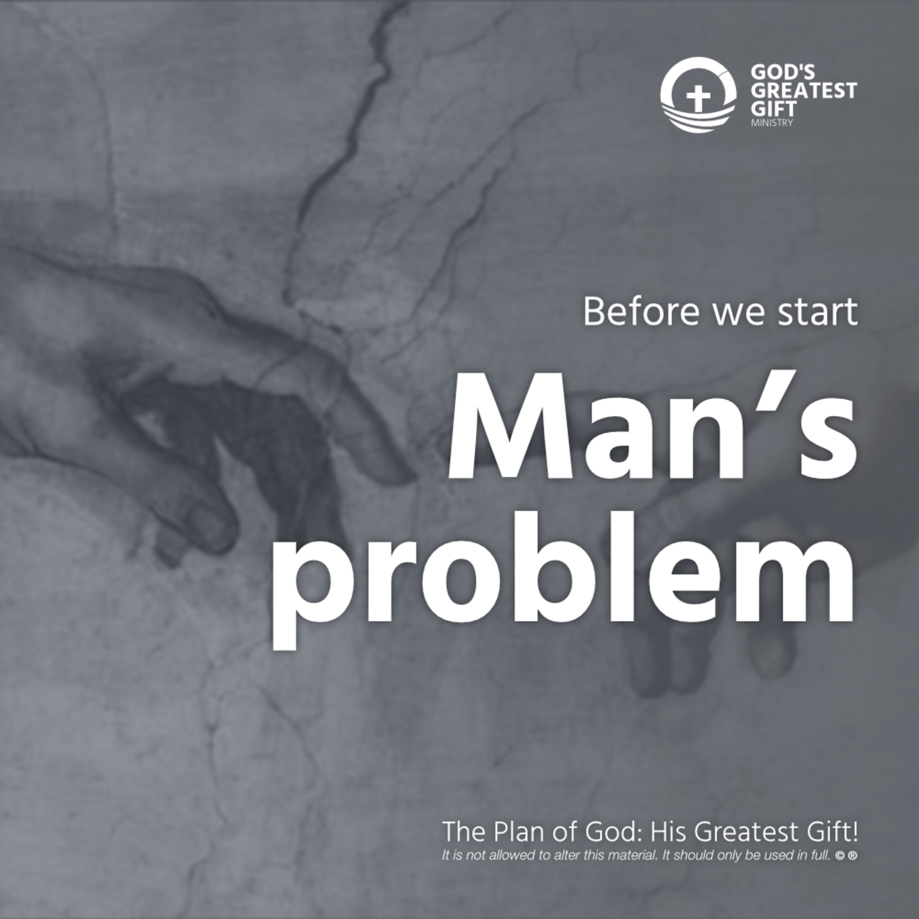 Before we start: Man' problem episode artwork