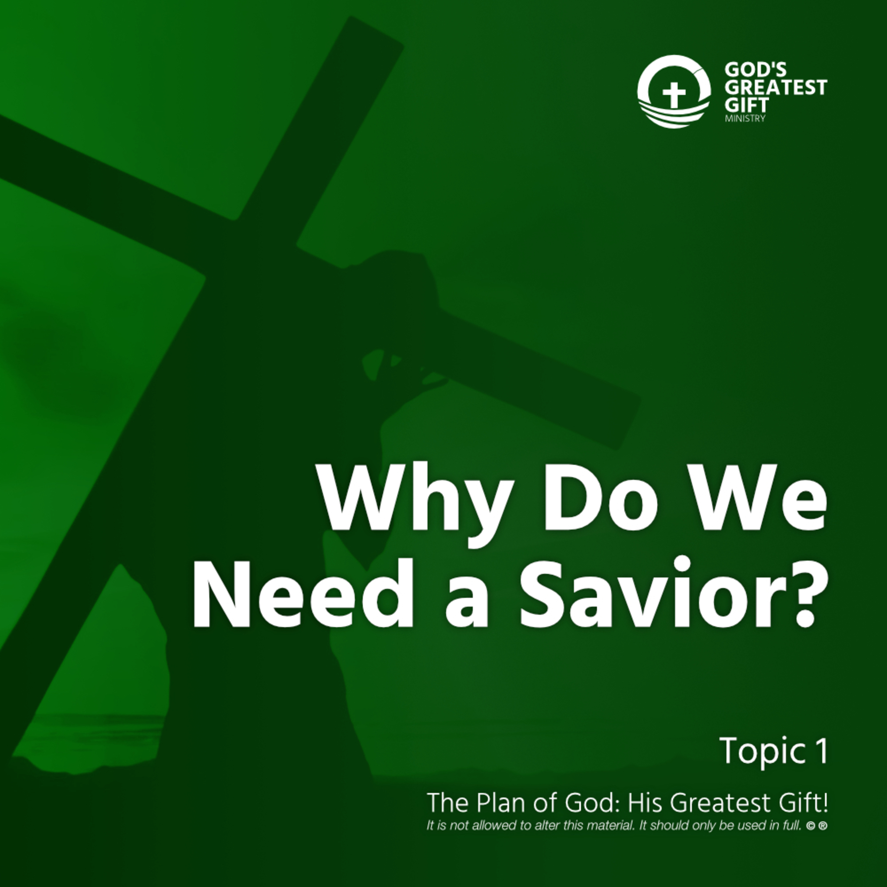 Why Do We Need a Savior? episode artwork