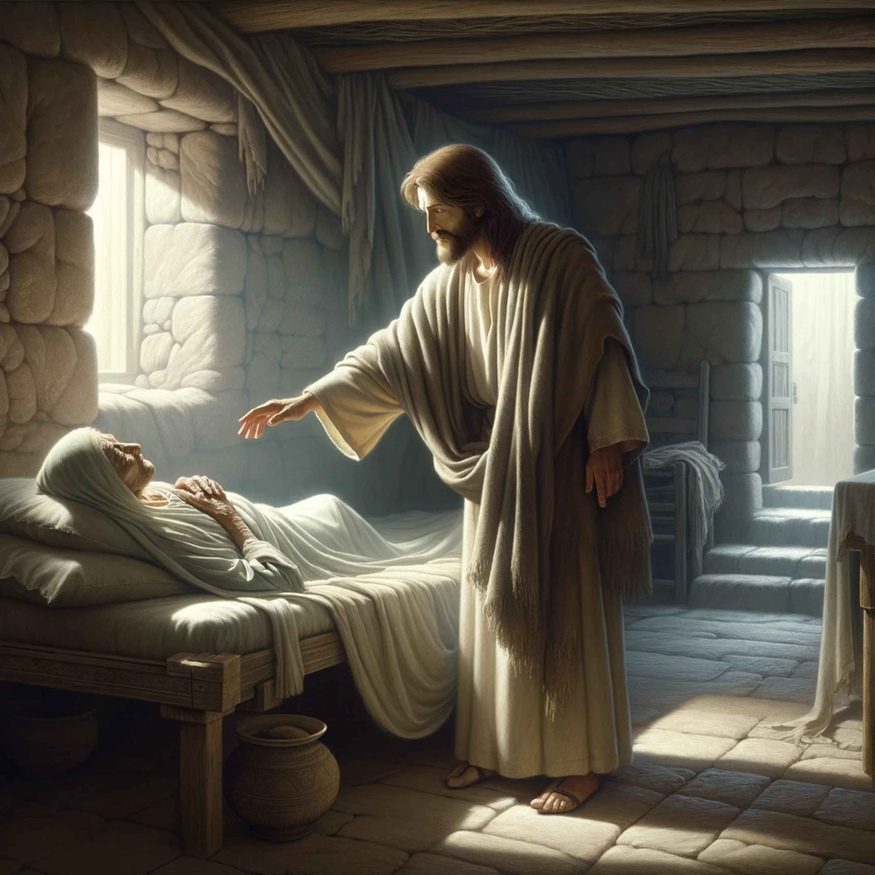 Jesus preaches in their synagogue and casts out demons episode artwork