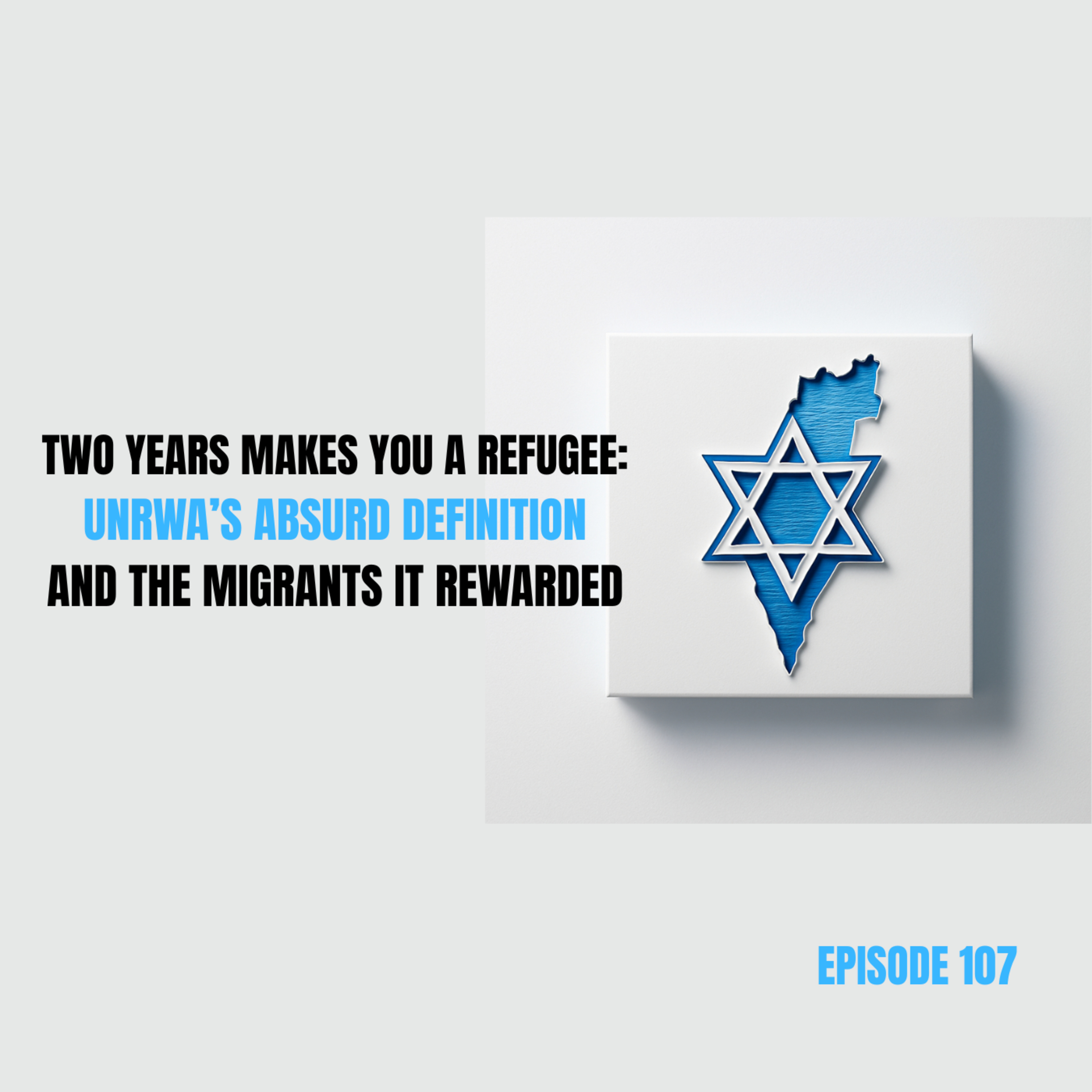Ep 107 - Two Years Makes You a Refugee: UNRWA’s Absurd Definition and the Migrants It Rewarded