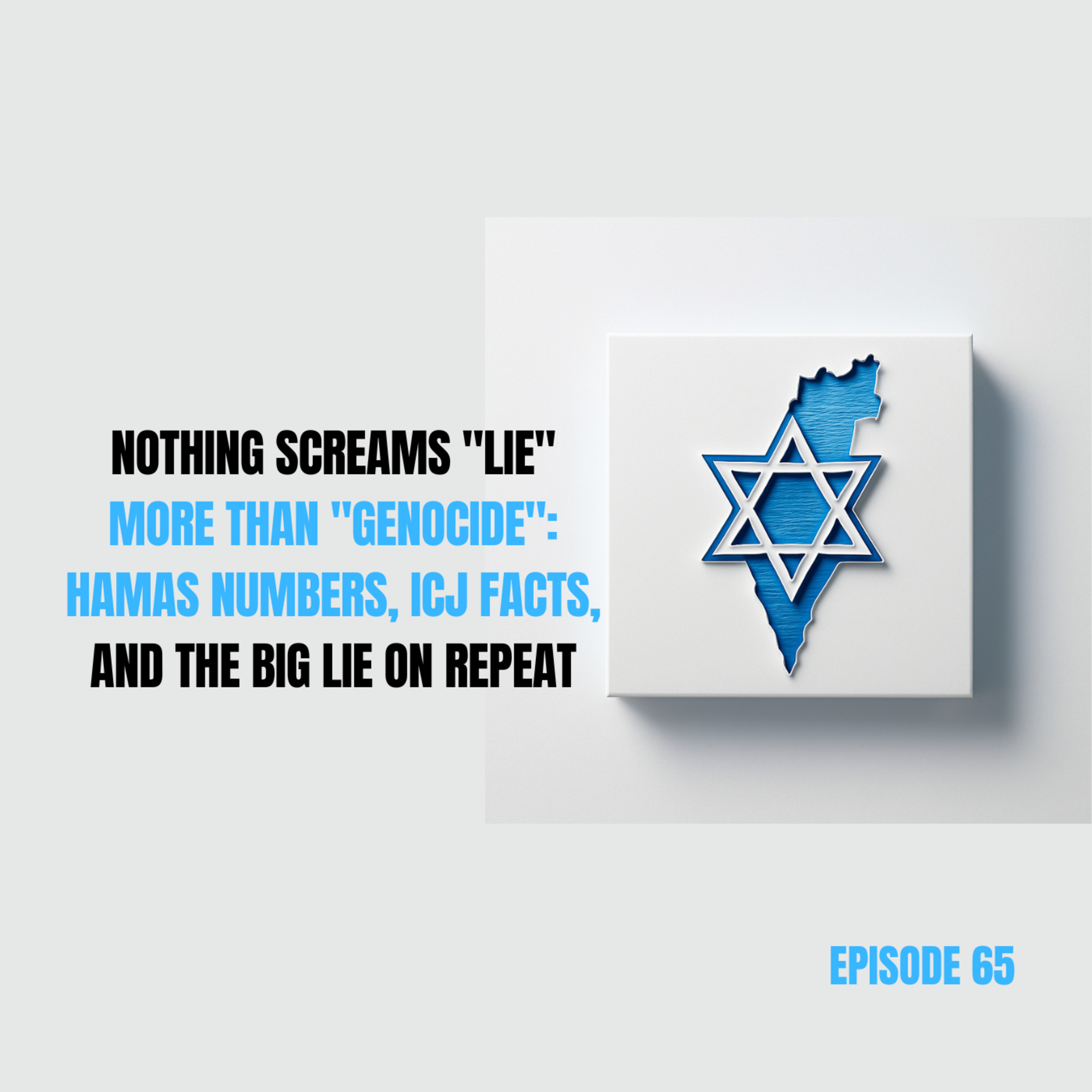 65. Nothing Screams "Lie" More Than "Genocide": Hamas Numbers, ICJ Facts, and the Big Lie on Repeat episode artwork