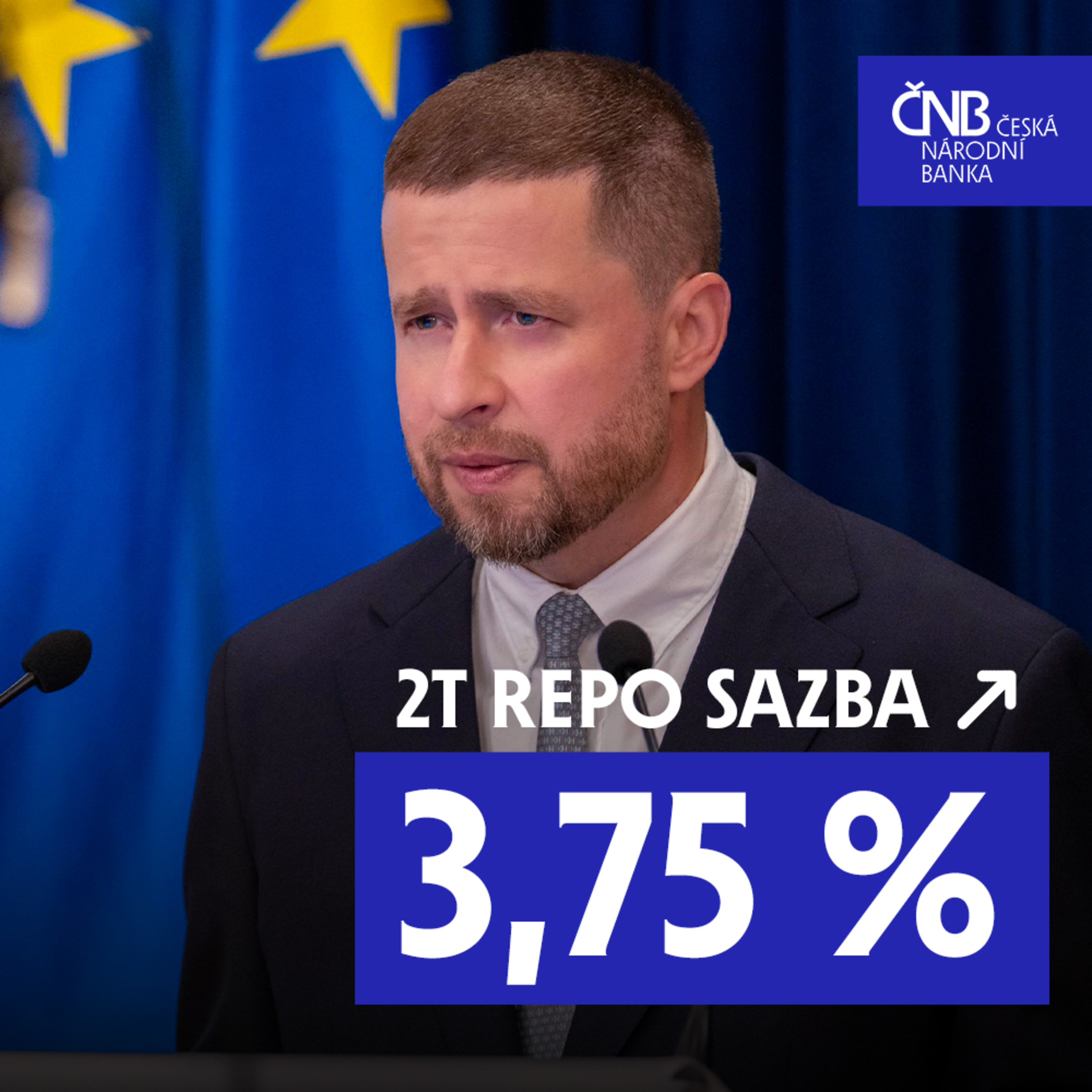 ČNB zvýšila úrokové sazby o 0,25 procentního bodu | Záznam tiskové konference ze 18. 6. 2026 episode artwork