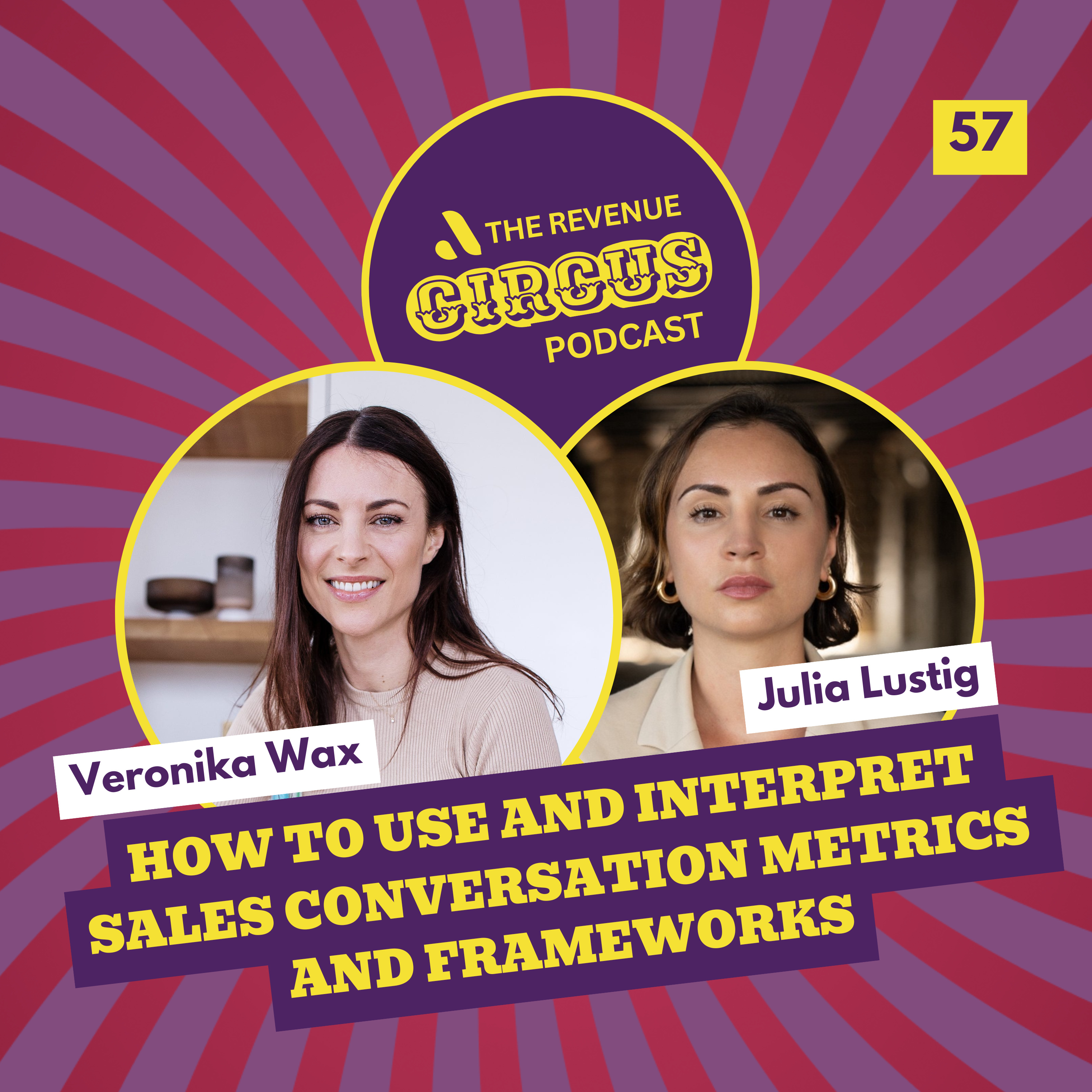 🎪 How to use and interpret sales conversation metrics | #57 Veronika Wax (CEO @ Demodesk) & Julia Lustig (PreSales @ Seismic) episode artwork