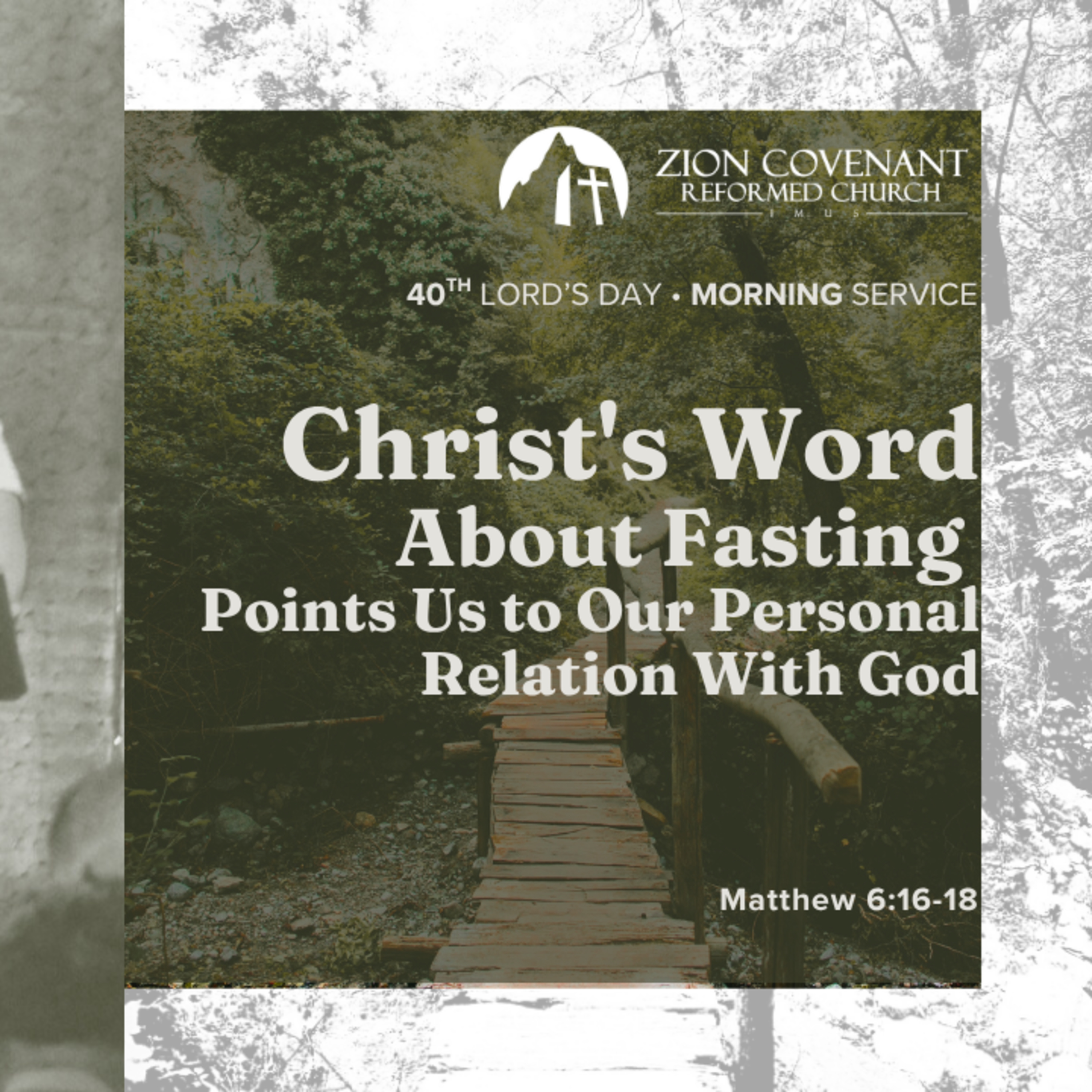 “Christ's Word about Fasting points us to our personal relation with God"  episode artwork