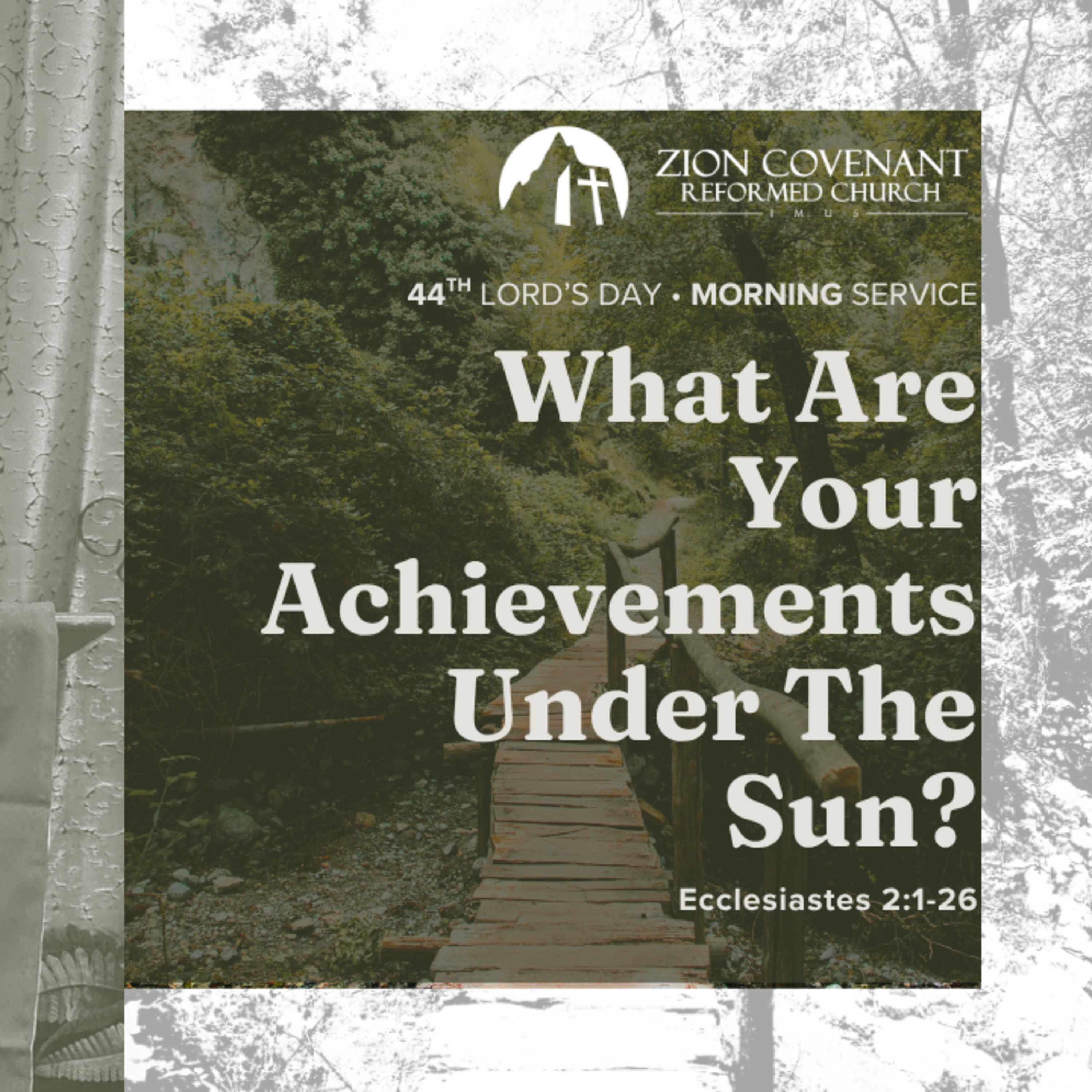 “What Are Your Achievements Under the Sun" (Ecclesiastes 2:1-26) episode artwork