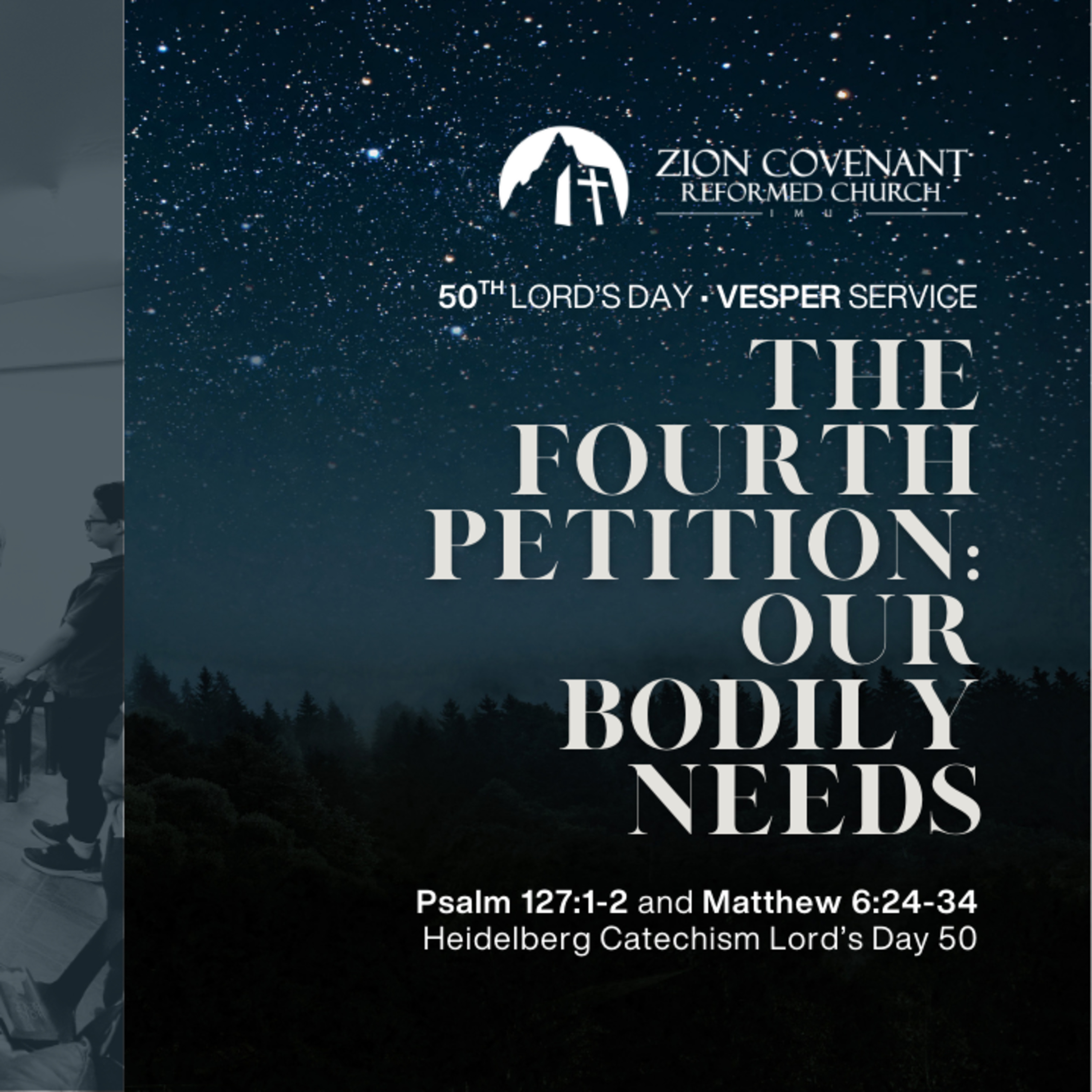 "The Fourth Petition: Our Bodily Needs" (Heidelberg Catechism Lord's Day 50) episode artwork