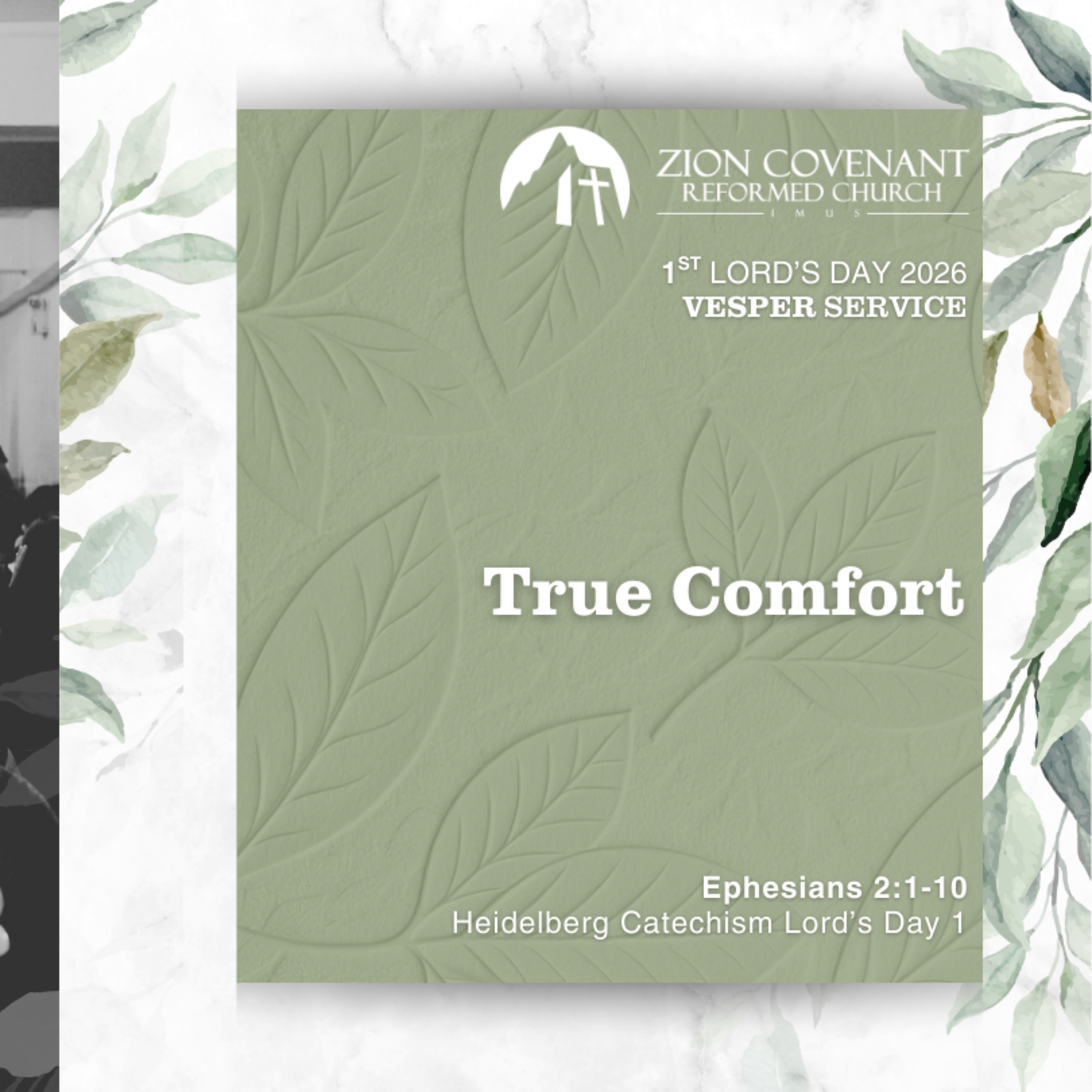 “True Comfort" (Heidelberg Catechism Lord's Day 1) episode artwork