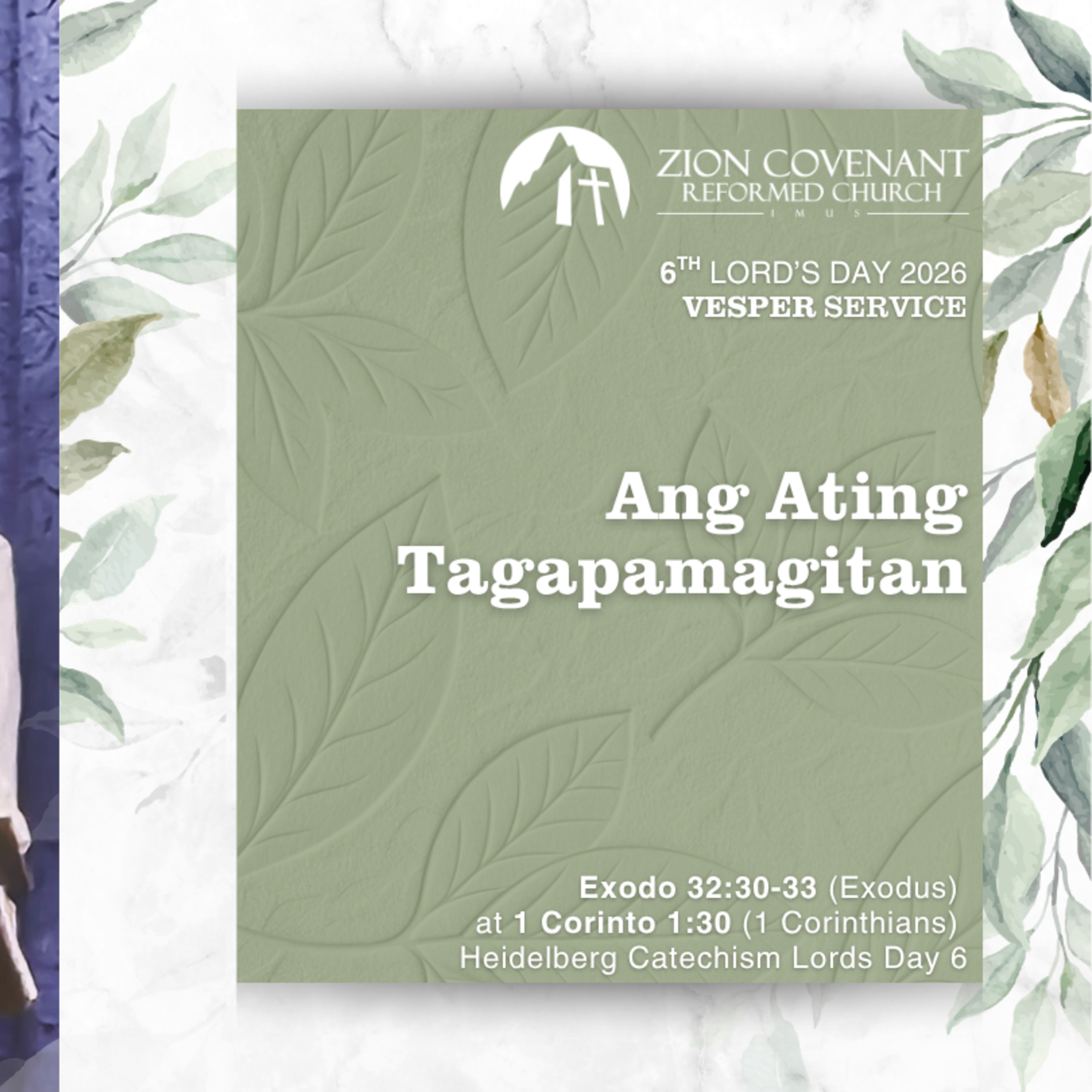 "Ang Ating Tagapamagitan" (Heidelberg Catechism Lord's Day 6)  episode artwork