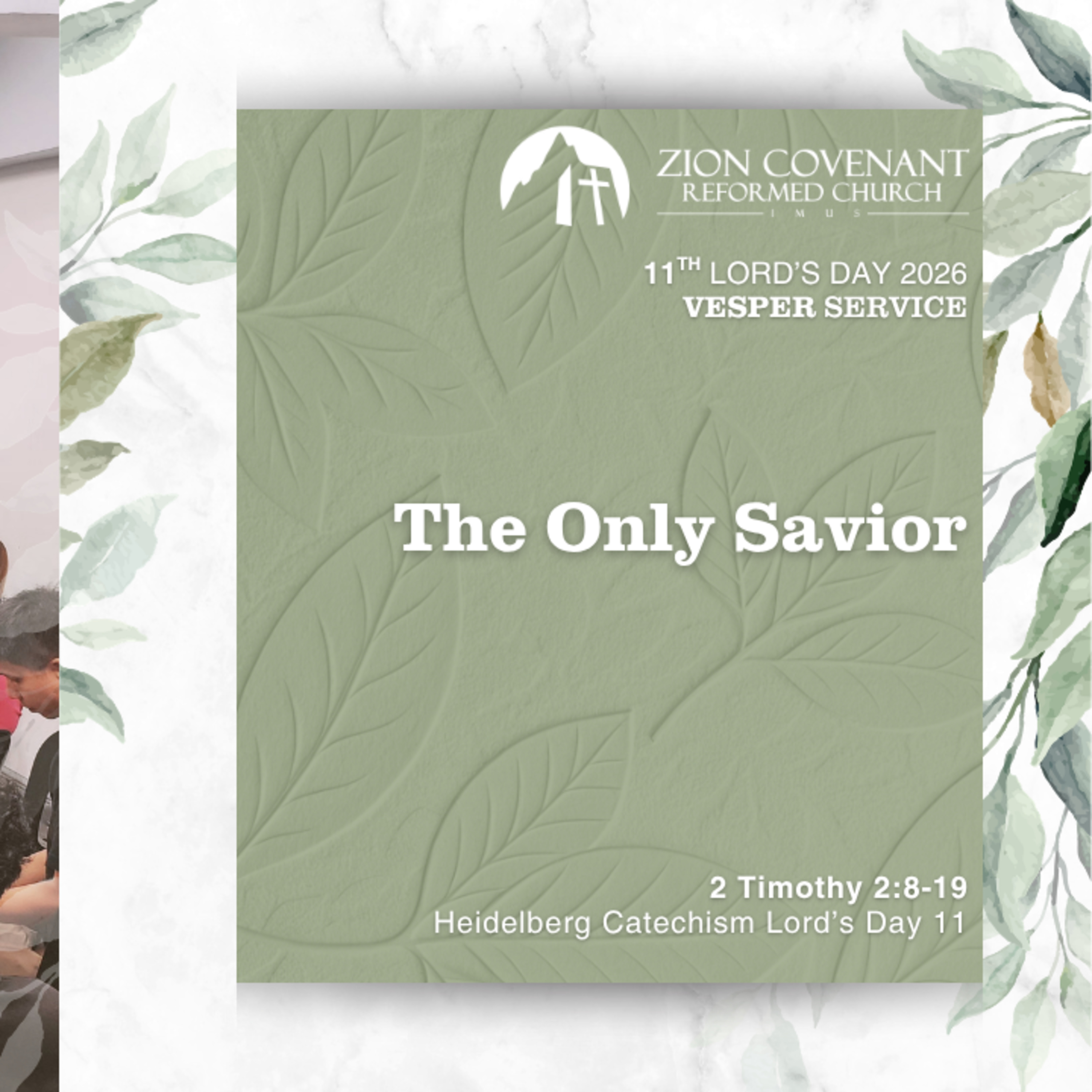"The Only Saviour" (Heidelberg Catechism Lord's Day 11)  episode artwork
