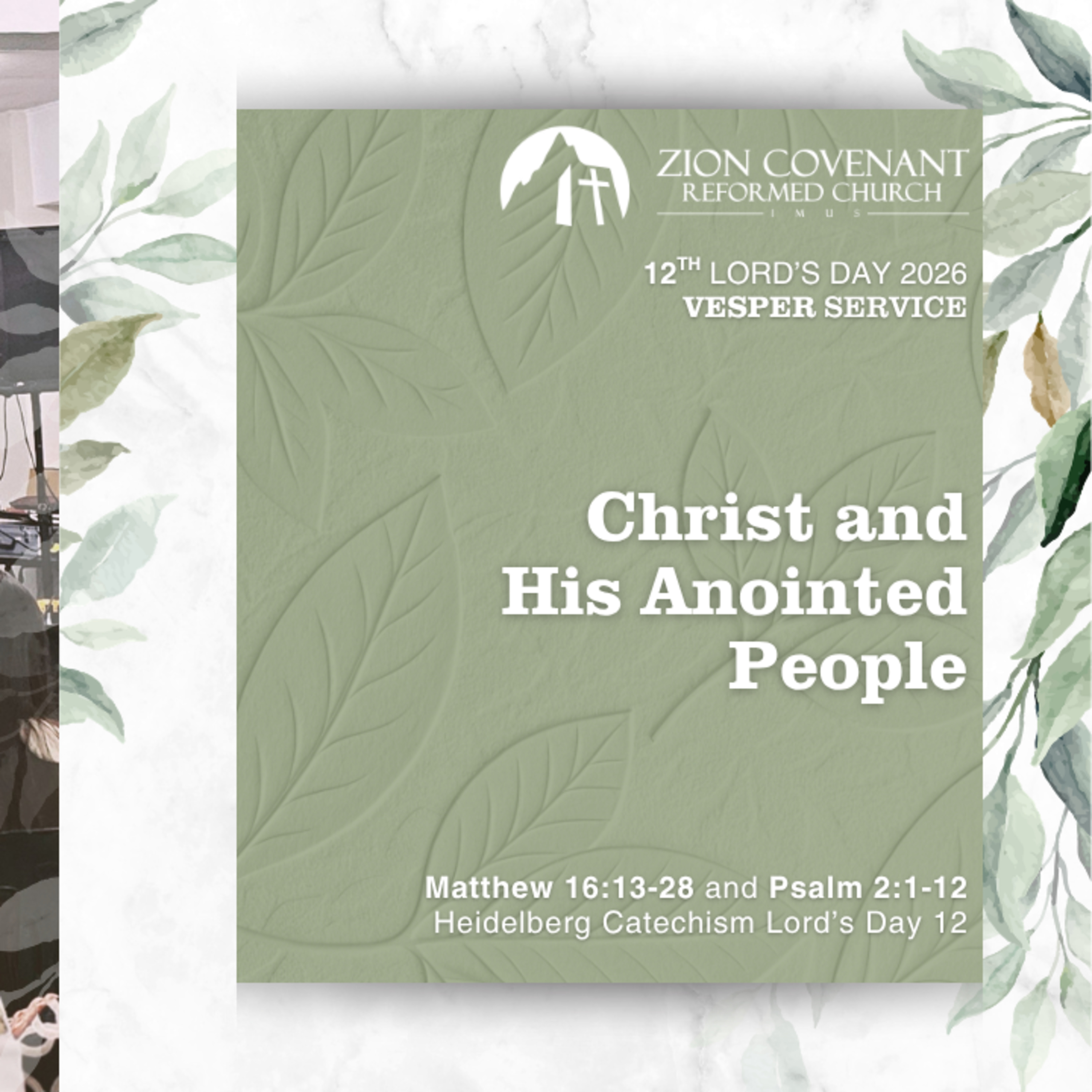 "Christ and His Anointed People" (Heidelberg Catechism Lord's Day 12) episode artwork