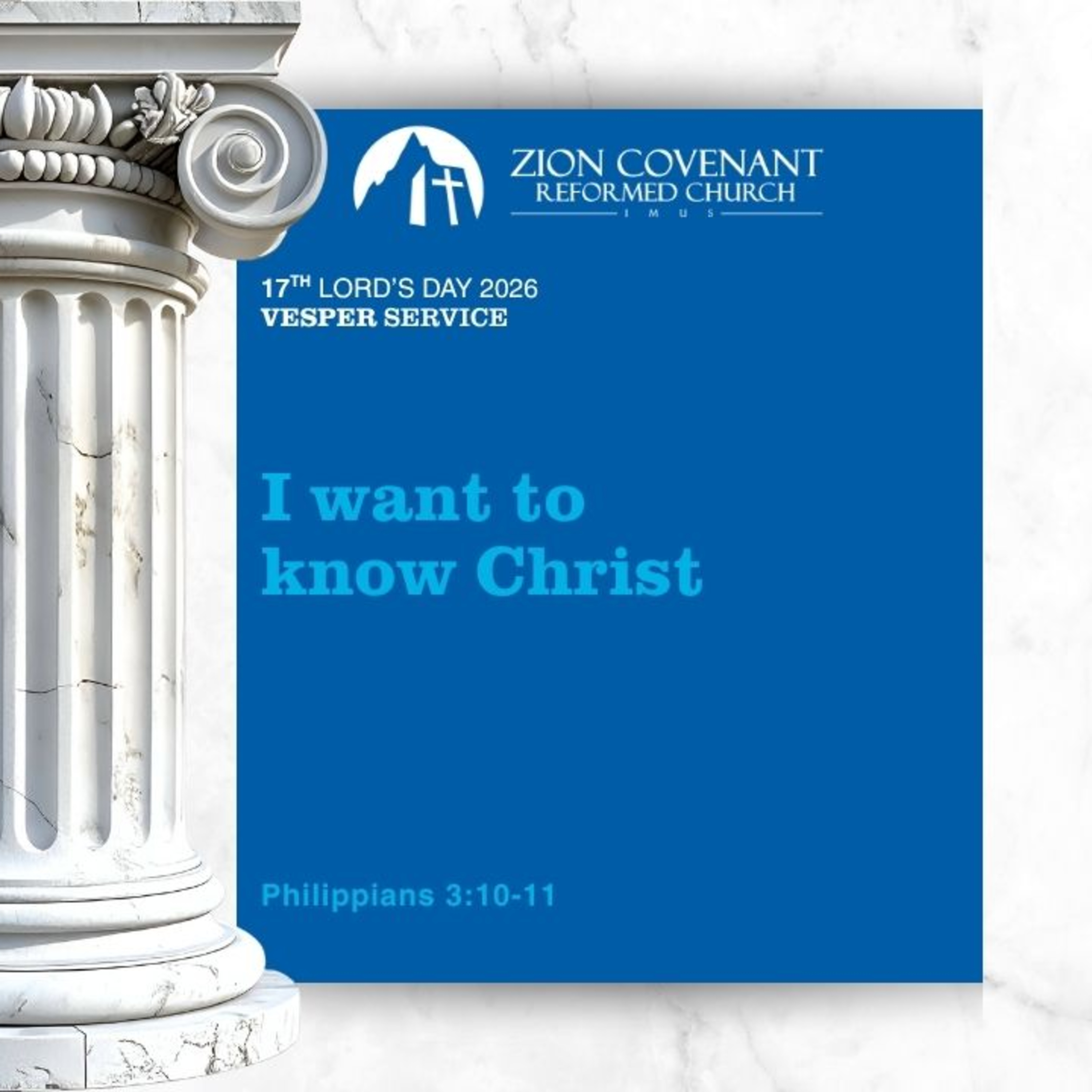 "I want to know Christ" (Heidelberg Catechism LD 17) episode artwork